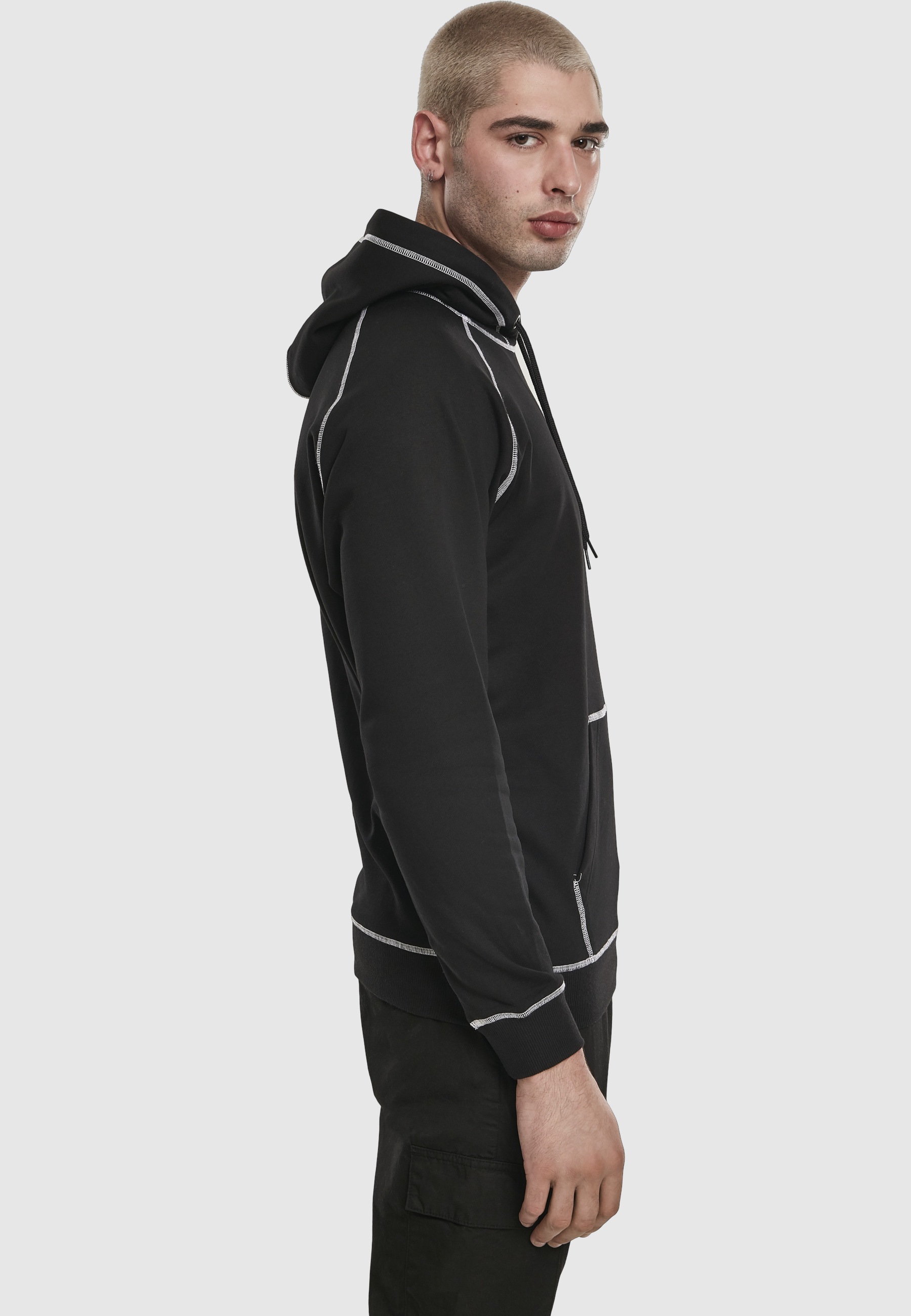 URBAN CLASSICS Kapuzenpullover »Urban Classics Herren Contrast Stitching Hoody« 1 Stk.
