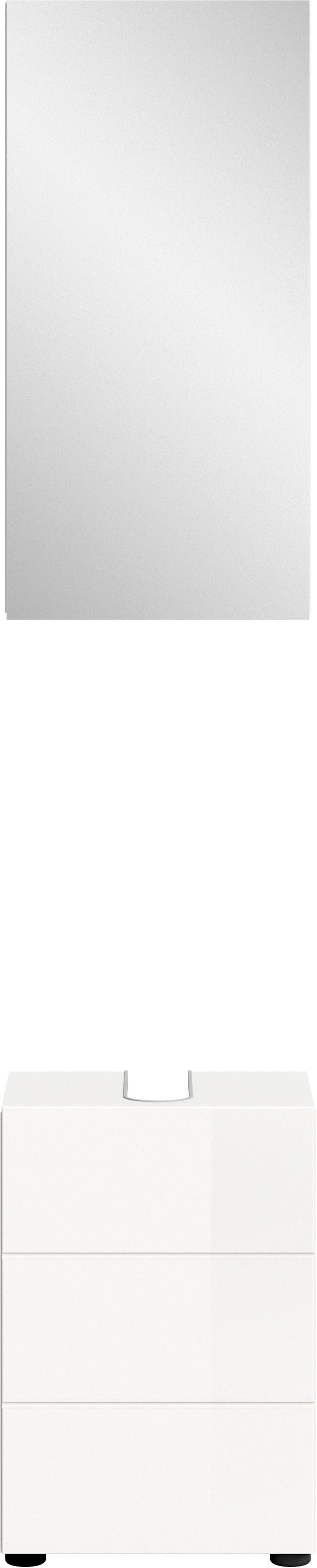 welltime Badmöbel-Set »BIEL, TOPSELLER!, 2 teilig, hochwertige MDF Front, R günstig online kaufen