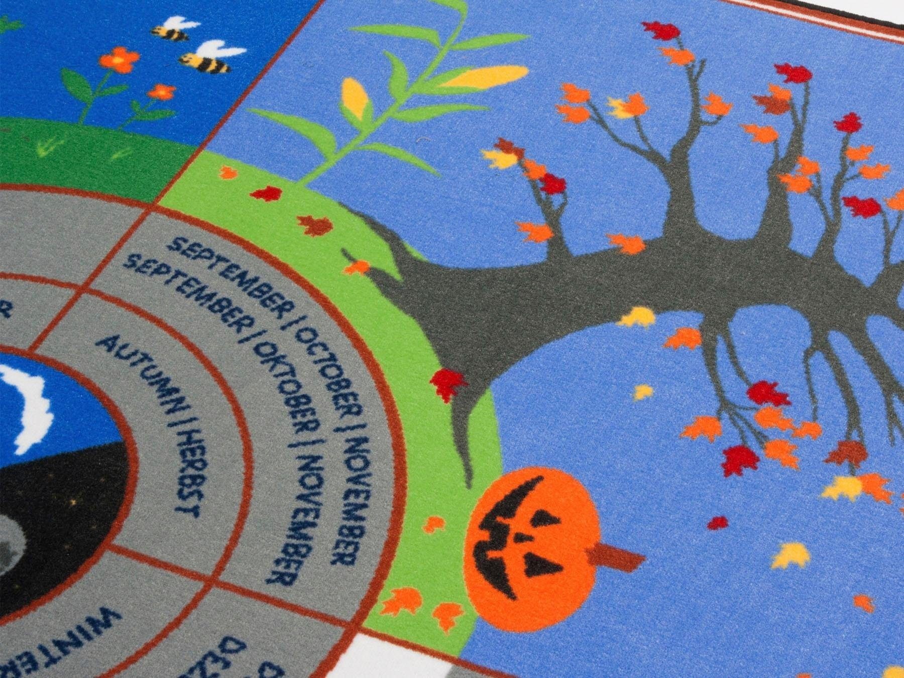 Primaflor-Ideen in Textil Kinderteppich »KLEINES 1 x 1«, rechteckig, 5 mm Höhe, Spiel- und Lernteppich, 1x1 lernen, Kinderzimmer