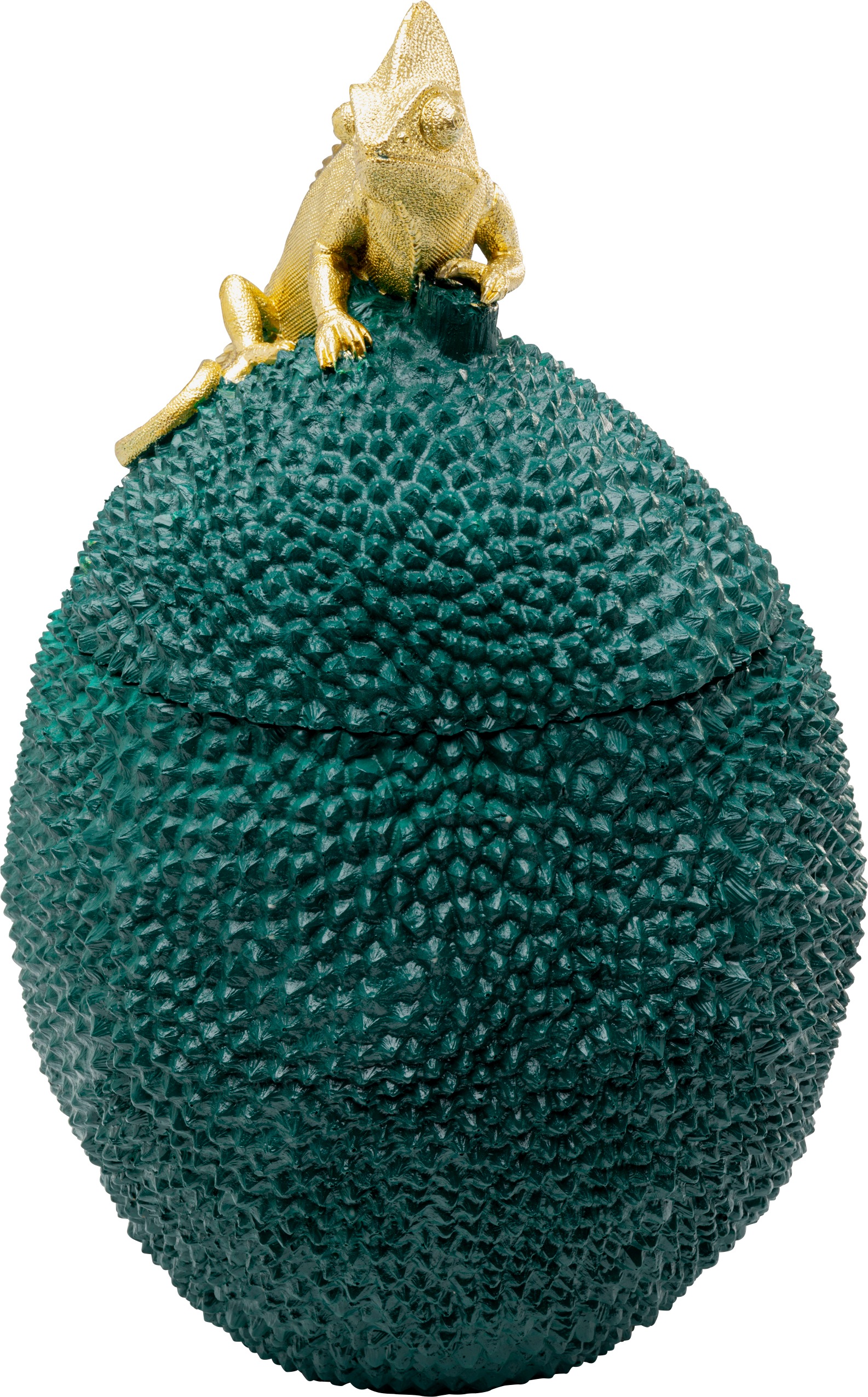 Kare Design Dose »Dekodose Jackfruit Chameleon 41cm« ideal für Schmuck, Schlüssel, Kleingeld, Haargummis u.a. Kleinteile