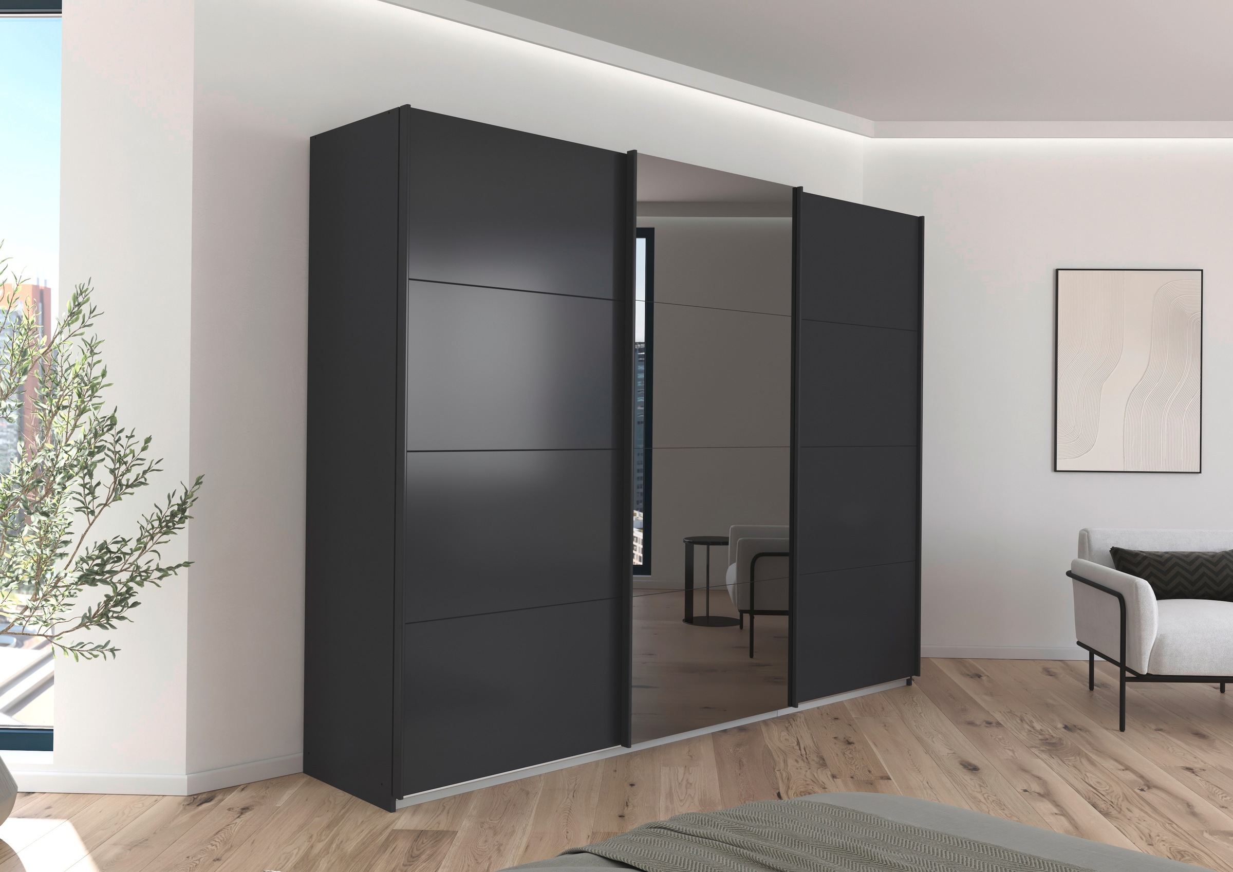 INOSIGN Schwebetürenschrank »Ferris«, BESTSELLER, Schrank Breite 2,71m, Schlafzimmerschrank in 3 Ausführungen