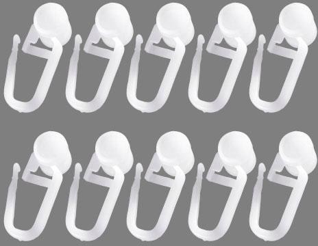 Gardinenröllchen GOOD LIFE "Uniti", weiß, B:13cm H:2cm L:14cm