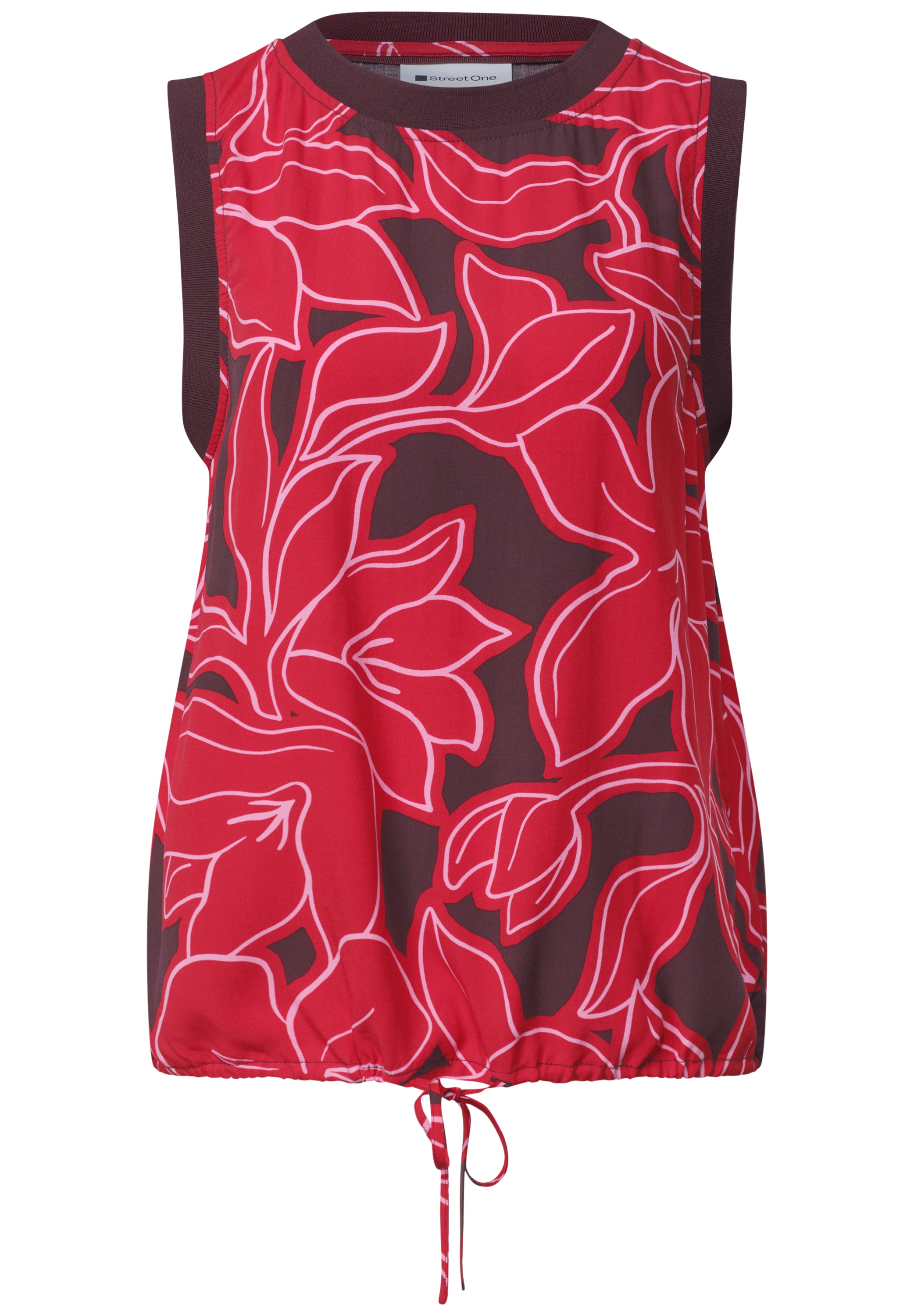 STREET ONE Blusentop Sommertop mit floralem Muster