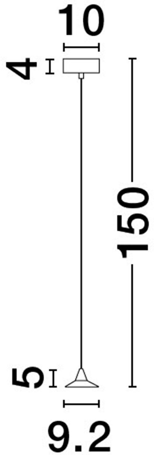 Nova Luce LED-Hängeleuchte »DRO« LED-Modul 1 Stk. Warmweiß