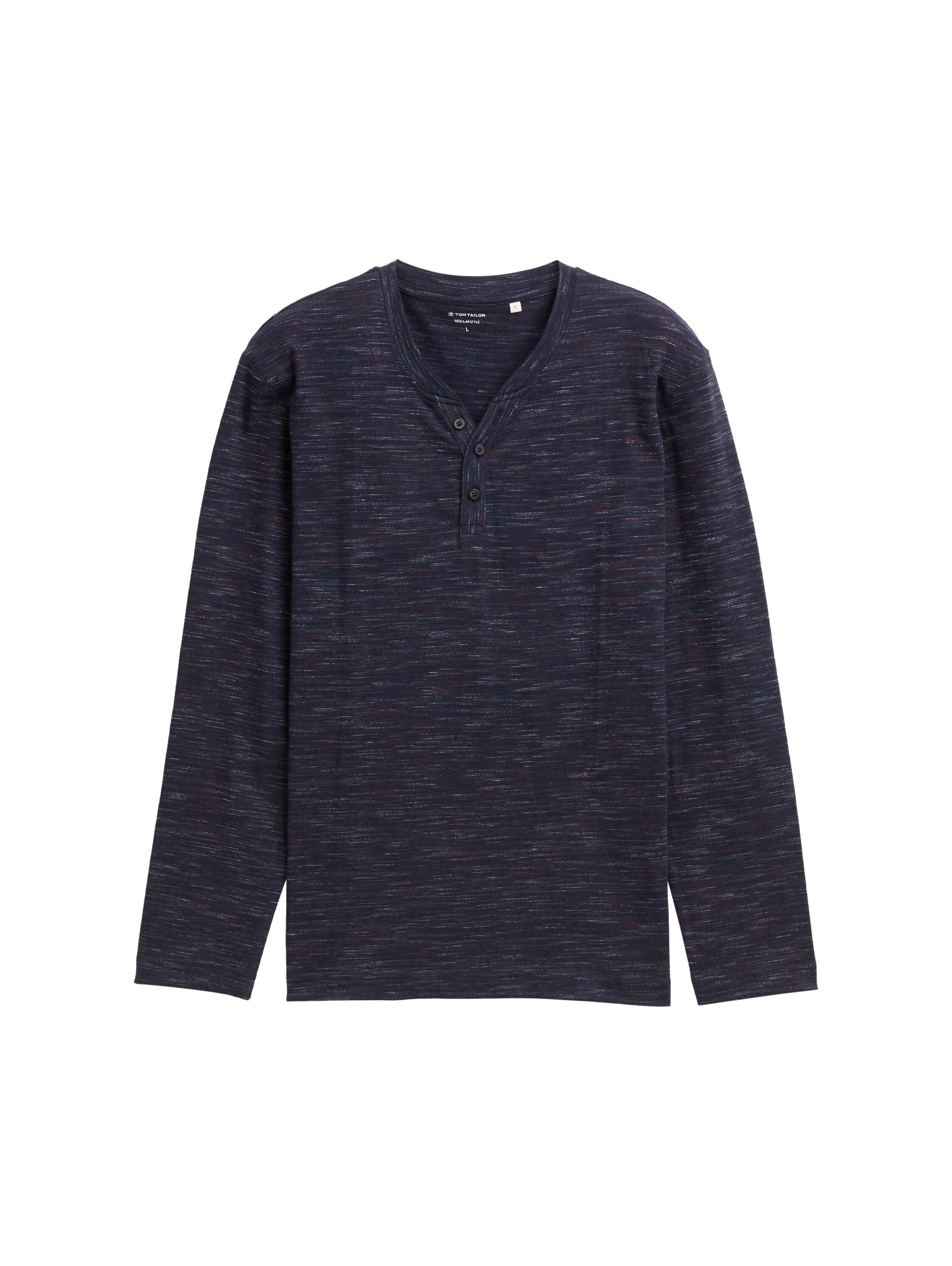 TOM TAILOR Langarmshirt, in Melange Optik