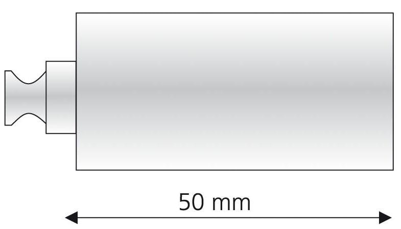 Liedeco Trägerverlängerung, (1 St.), für Gardinenstangen Ø 20 mm