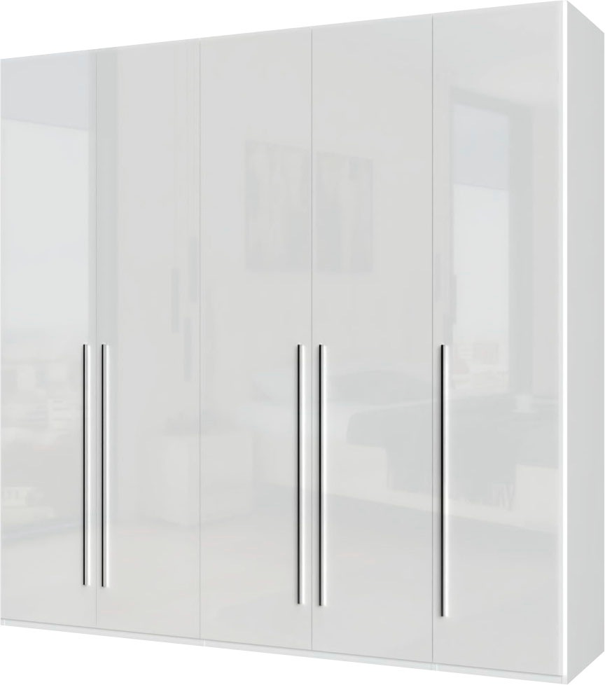 Places of Style Kleiderschrank »Piano, UV lackiert, hochglänzend in beige oder weiß, FSC-zertifiziert«, (Made in Europe), in vielen Breiten, Höhe 224cm, mit Soft-Close Funktion