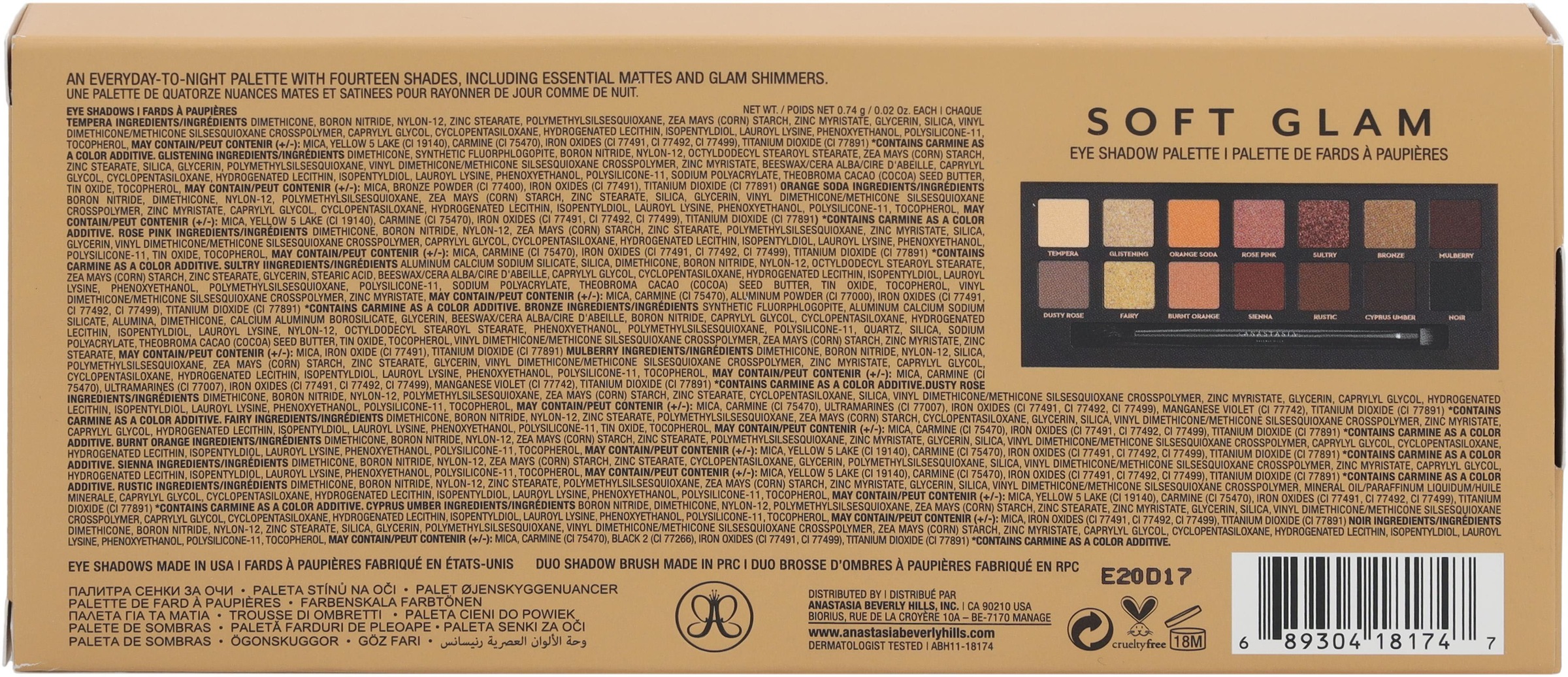 3. Bild von ANASTASIA BEVERLY HILLS Lidschatten-Palette »Soft Glam Eyeshadow Palette«