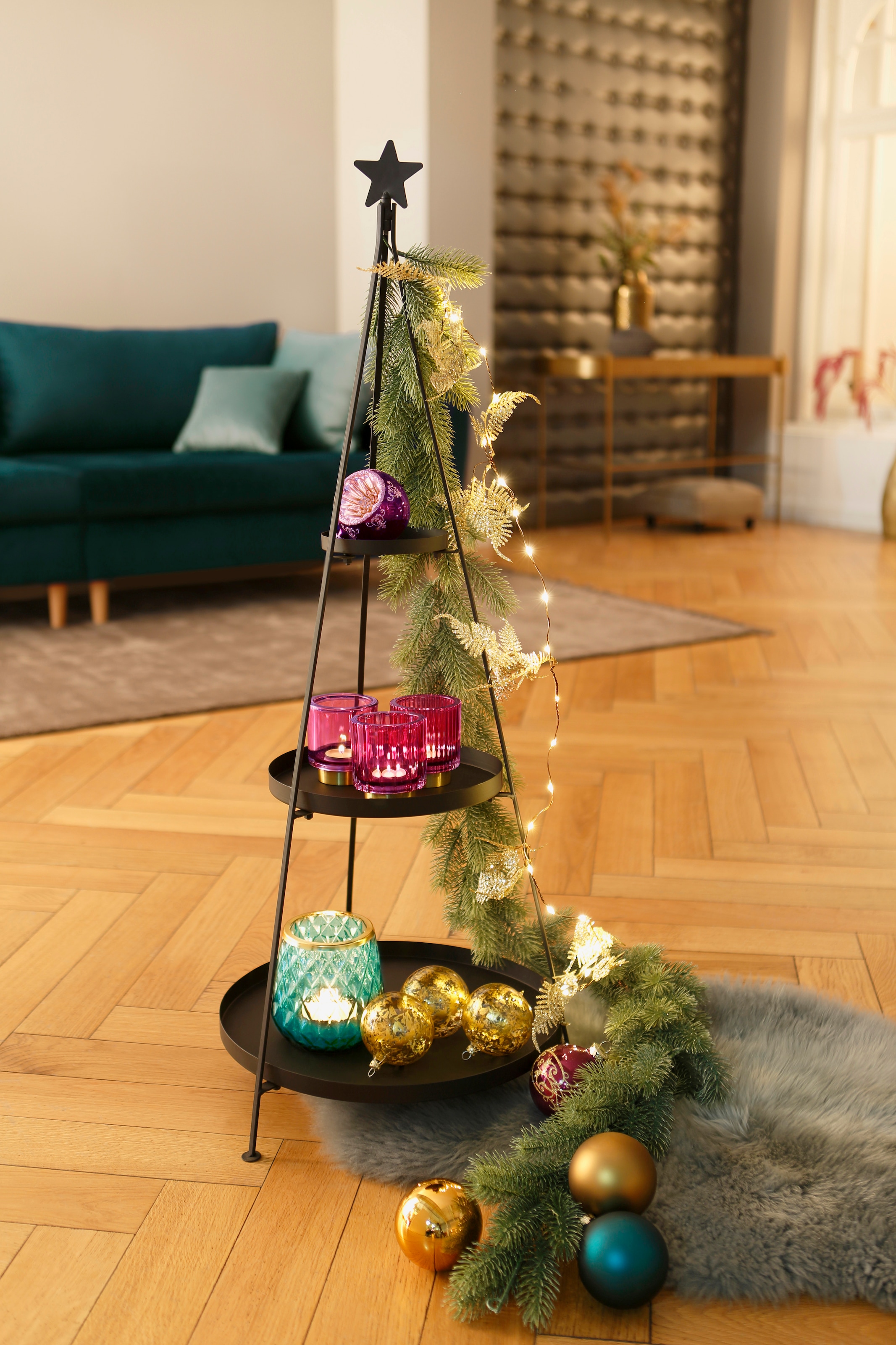 my home leicht cm »Weihnachtsdeko, kaufen 180 Weihnachtsgirlande«, online Winterliche gefrostet, Länge Girlande, Kunstpflanze