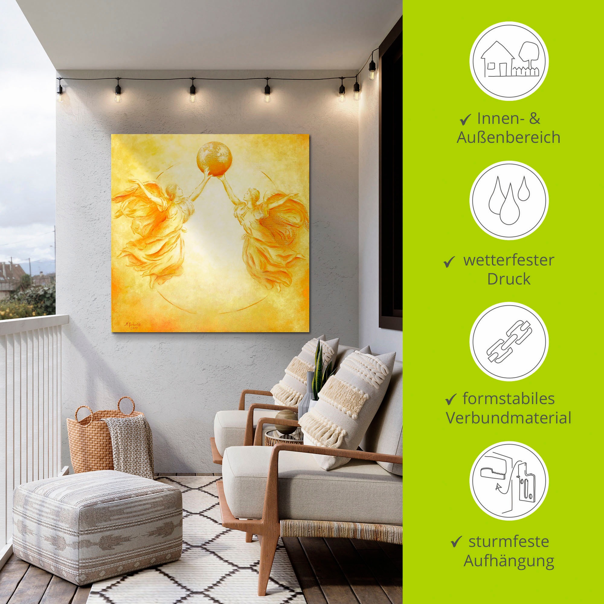 Artland Wandbild »Schutzengel der Erde«, Religion, (1 St.), als Alubild, Outdoorbild, Wandaufkleber in verschied. Größen