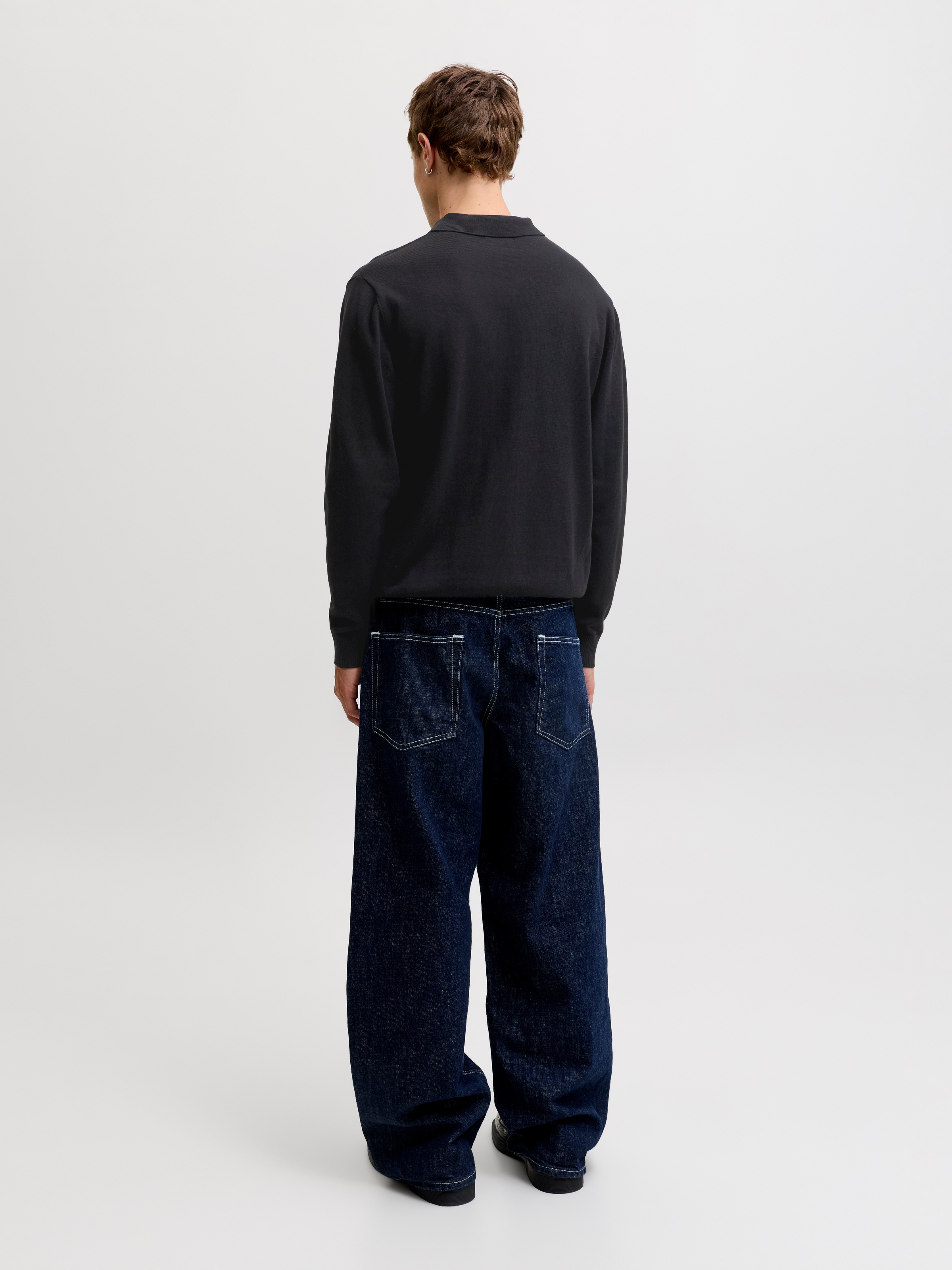 Jack & Jones Polokragenpullover »JJEBASIC KNIT LS POLO SN« Baumwolle, normal geschnitten