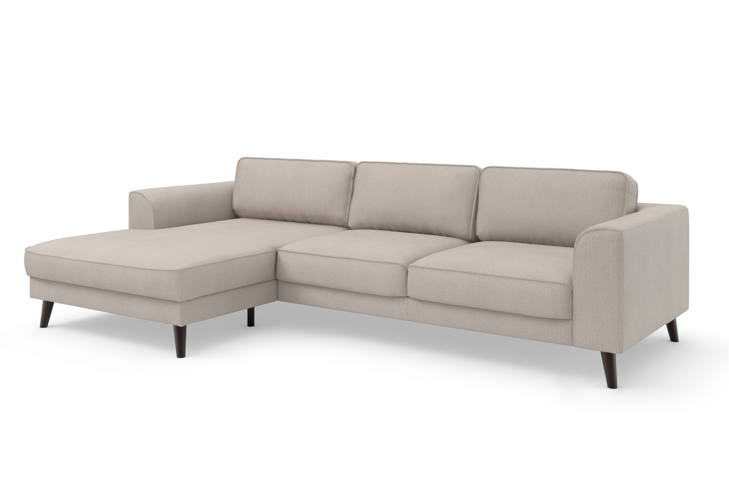 TRENDMANUFAKTUR Ecksofa »Lumber Jack, elegantes Designsofa, zeitlos modern, hoher Sitzkomfort« wahlweise mit Bettfunktion u. Bettkasten, L-Form