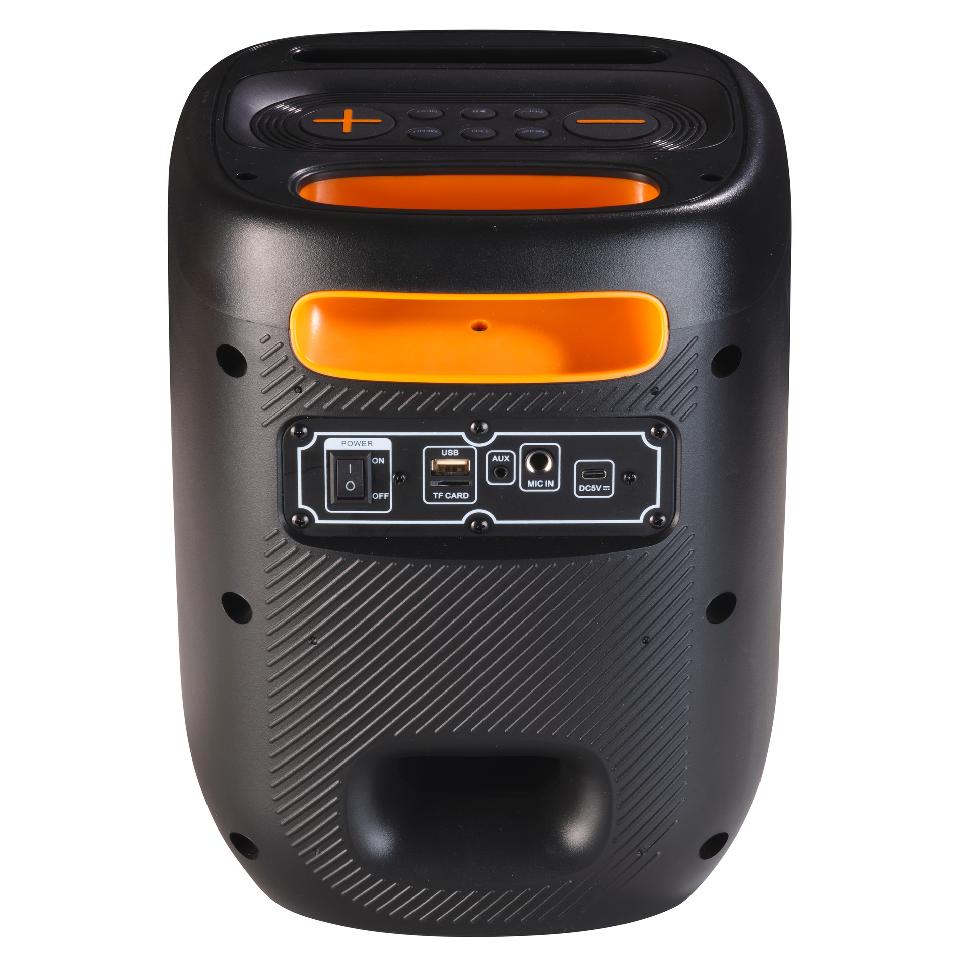 Denver Party-Lautsprecher »BPS-165 mit LED«, 20 W RMS, kabelgebundenes Mikrofon inklusive, USB, microSD-Steckplatz
