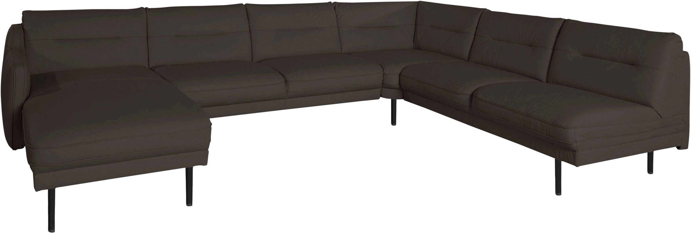 Home affaire Wohnlandschaft »Nordfyn U-Form« edles Design in 3 Bezugsqualit günstig online kaufen