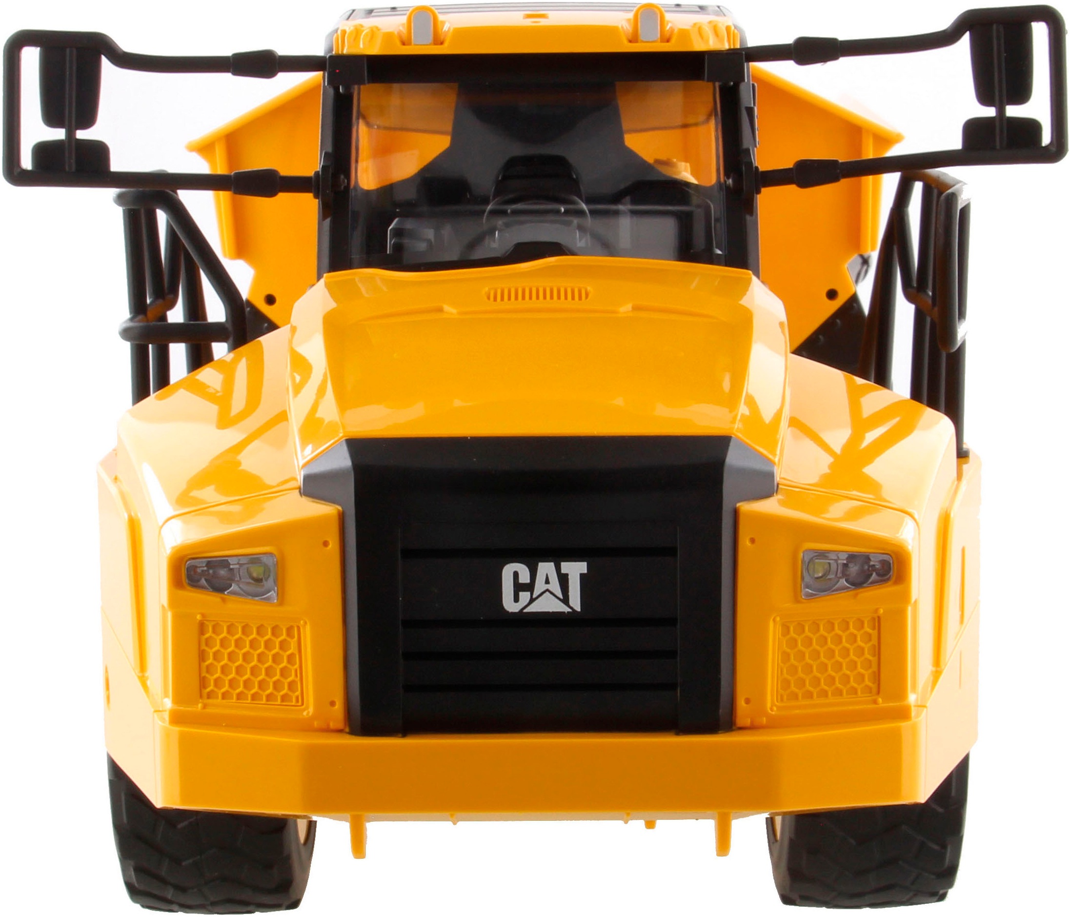 Carrera® RC-LKW »CAT 745 Gelenkmuldenkipper«, mit LED- und Soundfunktion