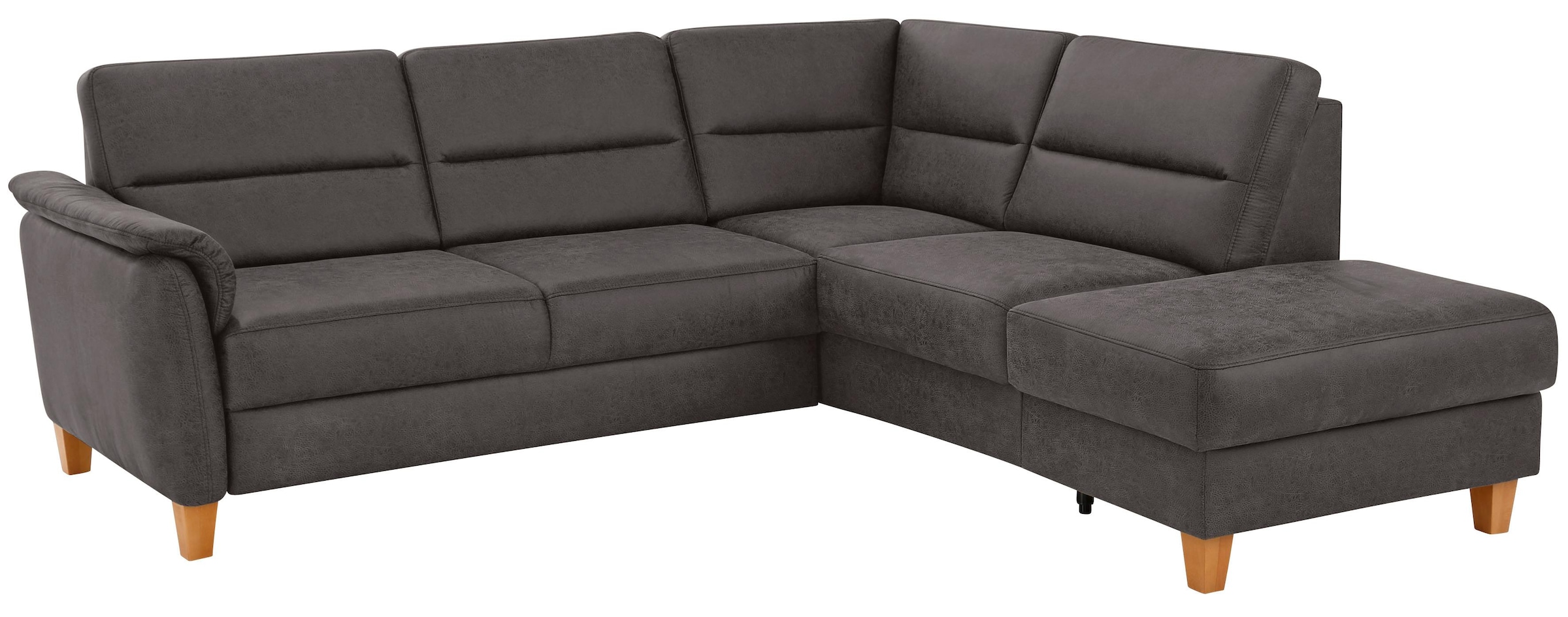 Home affaire Ecksofa »Palmera L-Form«, Federkern, wahlweise mit Bettfunktion und mit/ohne Stauraum