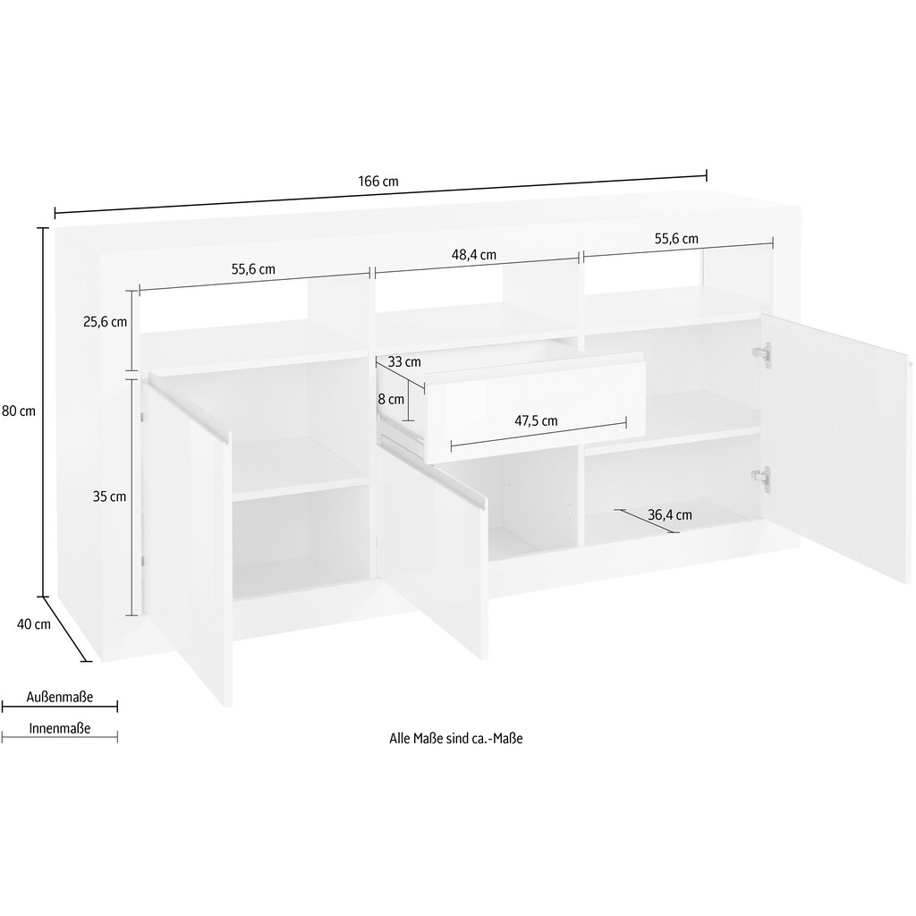 Tecnos Sideboard »Zoe«