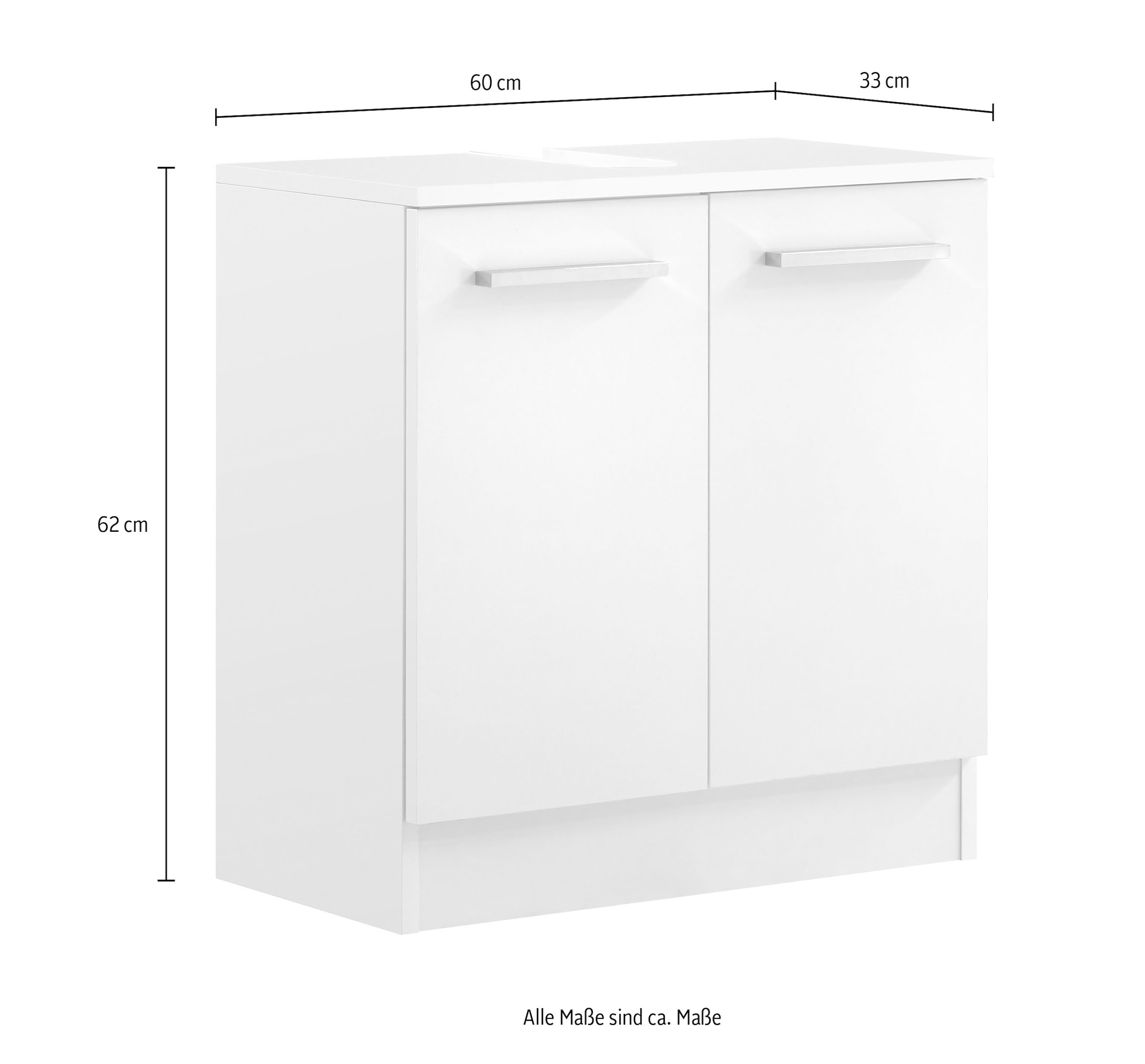 Saphir Waschbeckenunterschrank »2 Drehtüren, 60cm breit« 1 Stk. tlg.