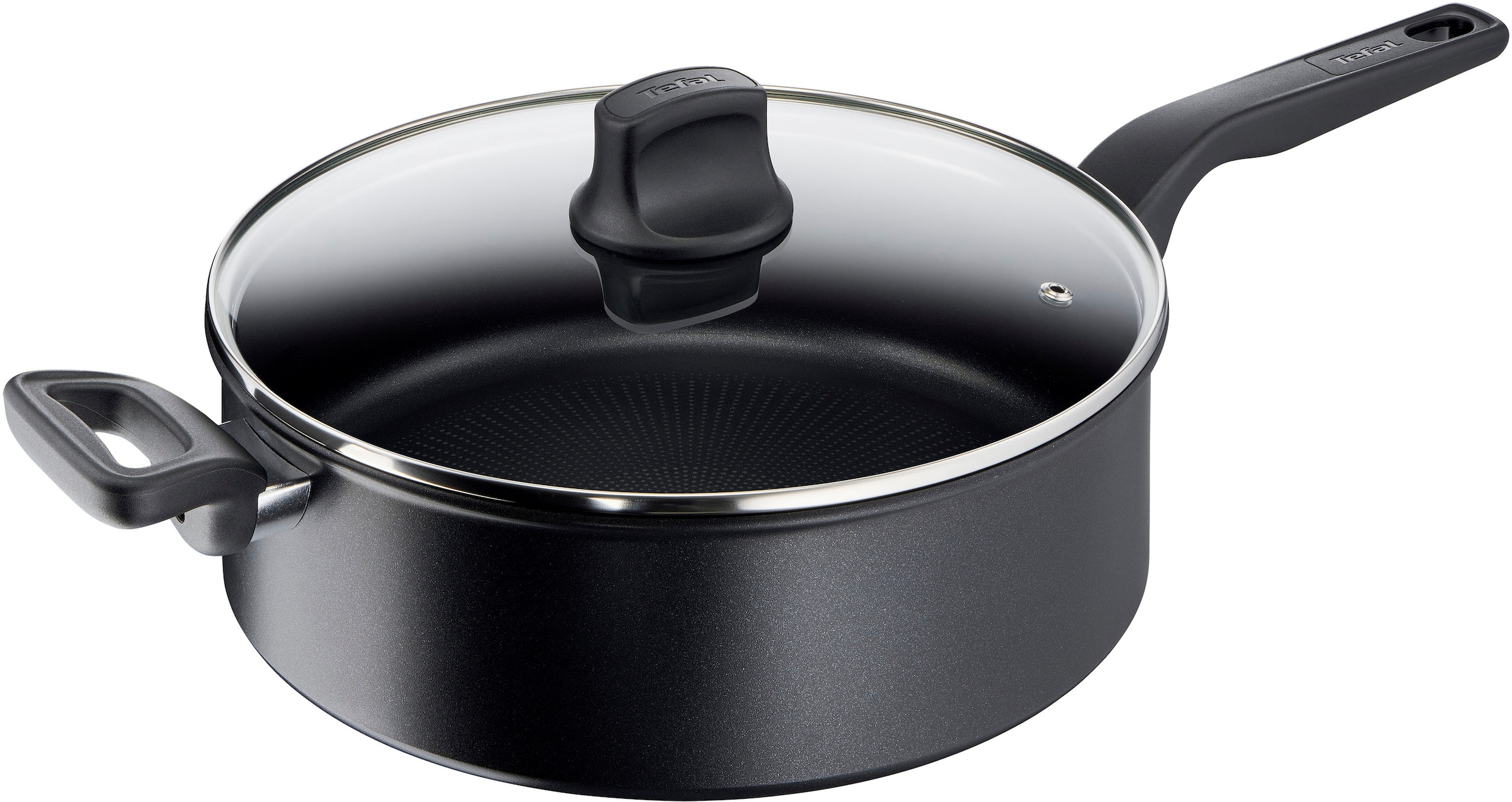 Tefal Schmorpfanne »Hard Titanium Pro«, Aluminium, Induktionspfanne, Temper günstig online kaufen