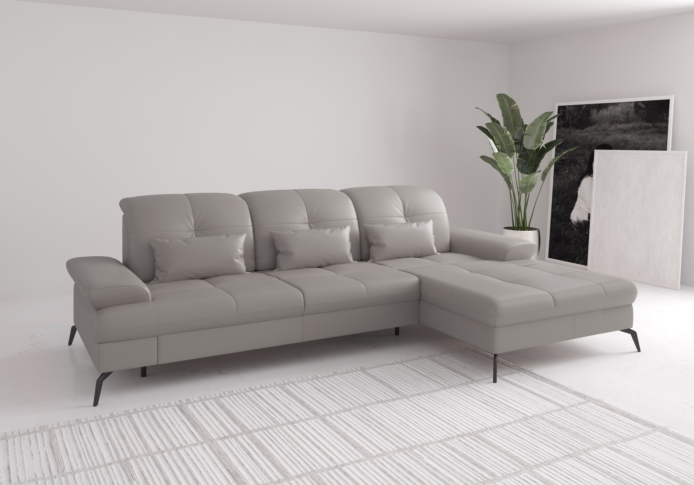 sit&more Ecksofa »Amica, L-Form, inkl. Sitztiefenverstellung & Armteilverst günstig online kaufen