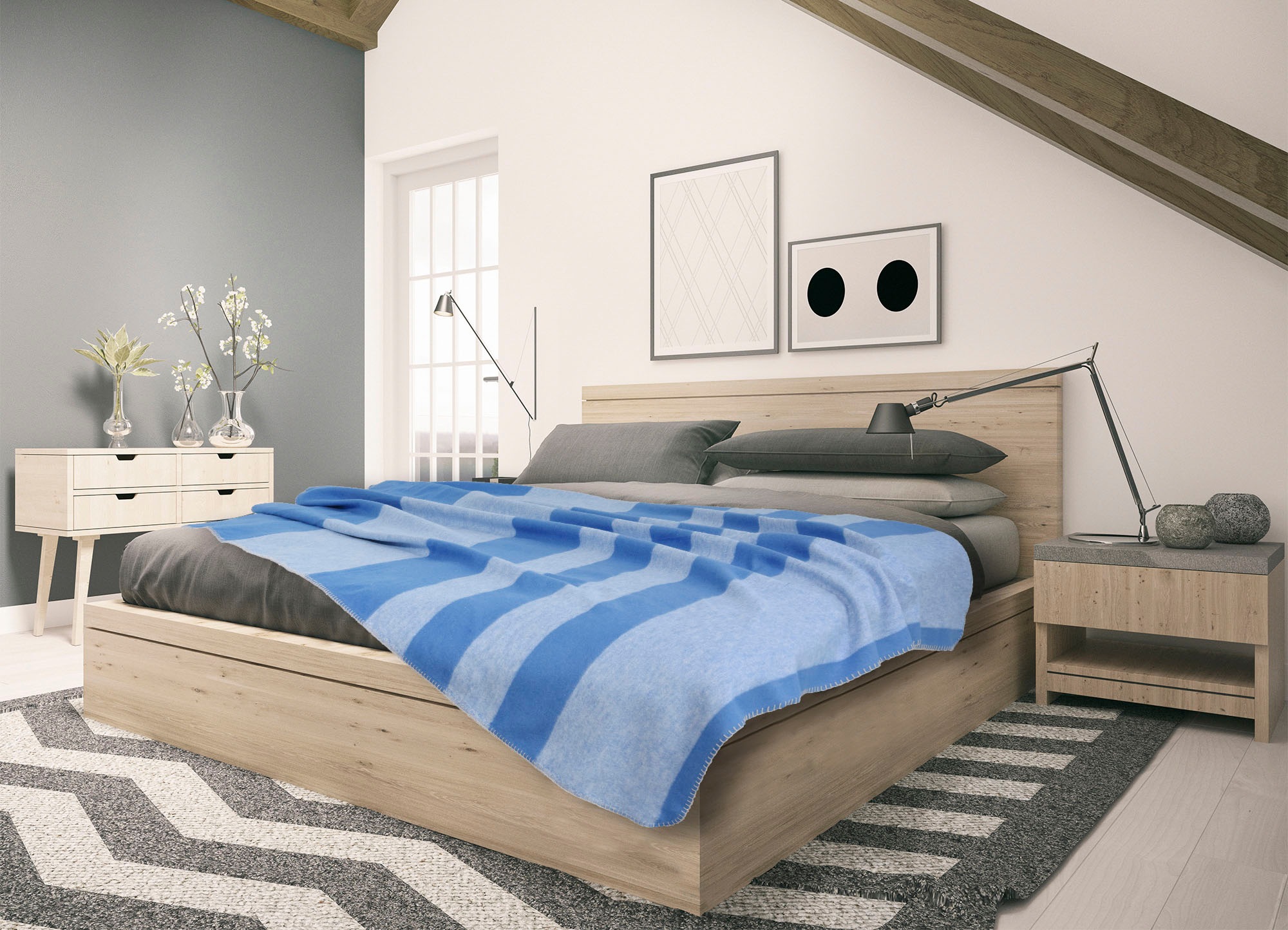SETEX Wohndecke »Kuscheldecke«, mit Streifen, Kuscheldecke