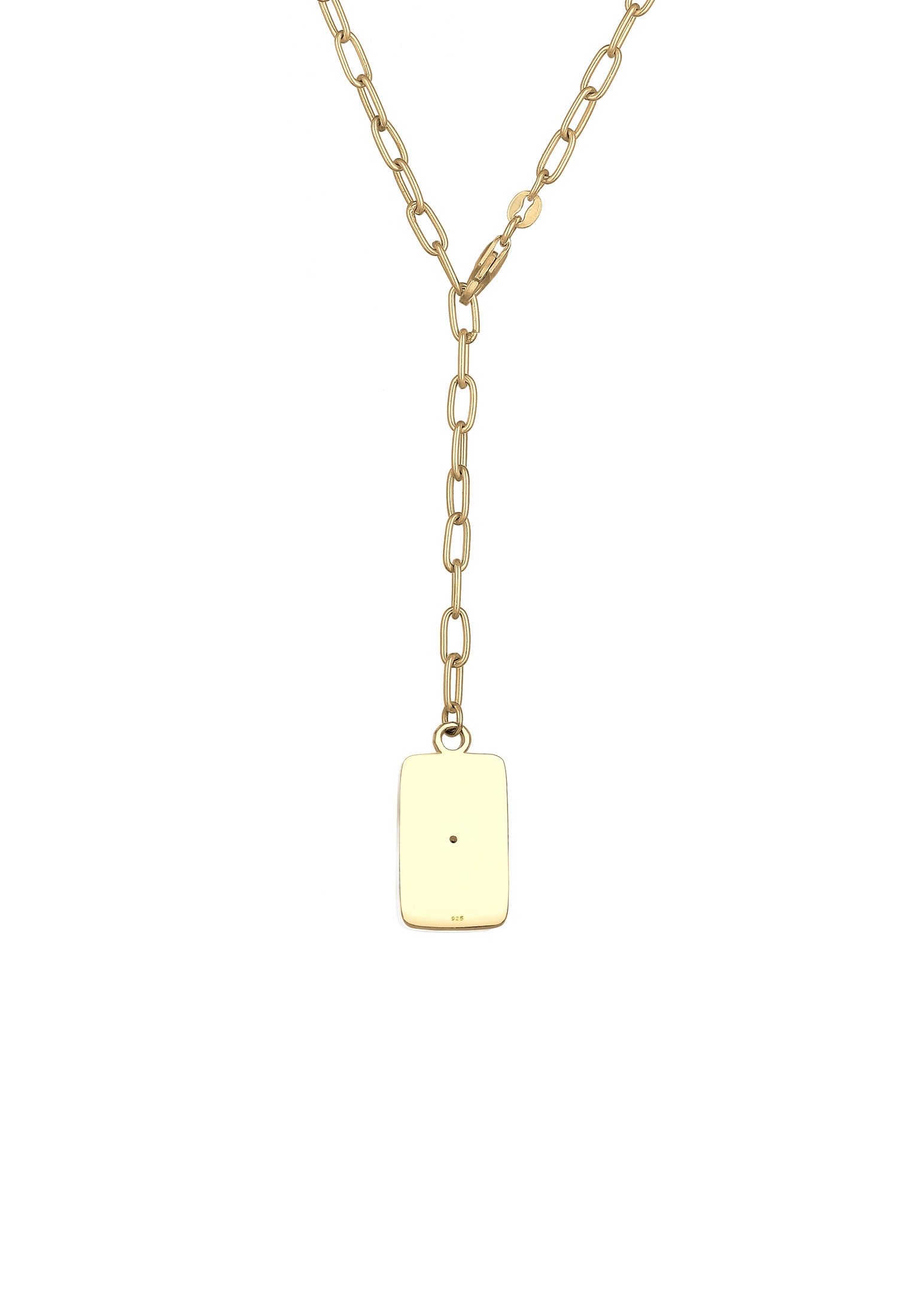 Elli Premium Collierkettchen »Y-kette Verstellbar Zirkonia Trend 925 Silber«