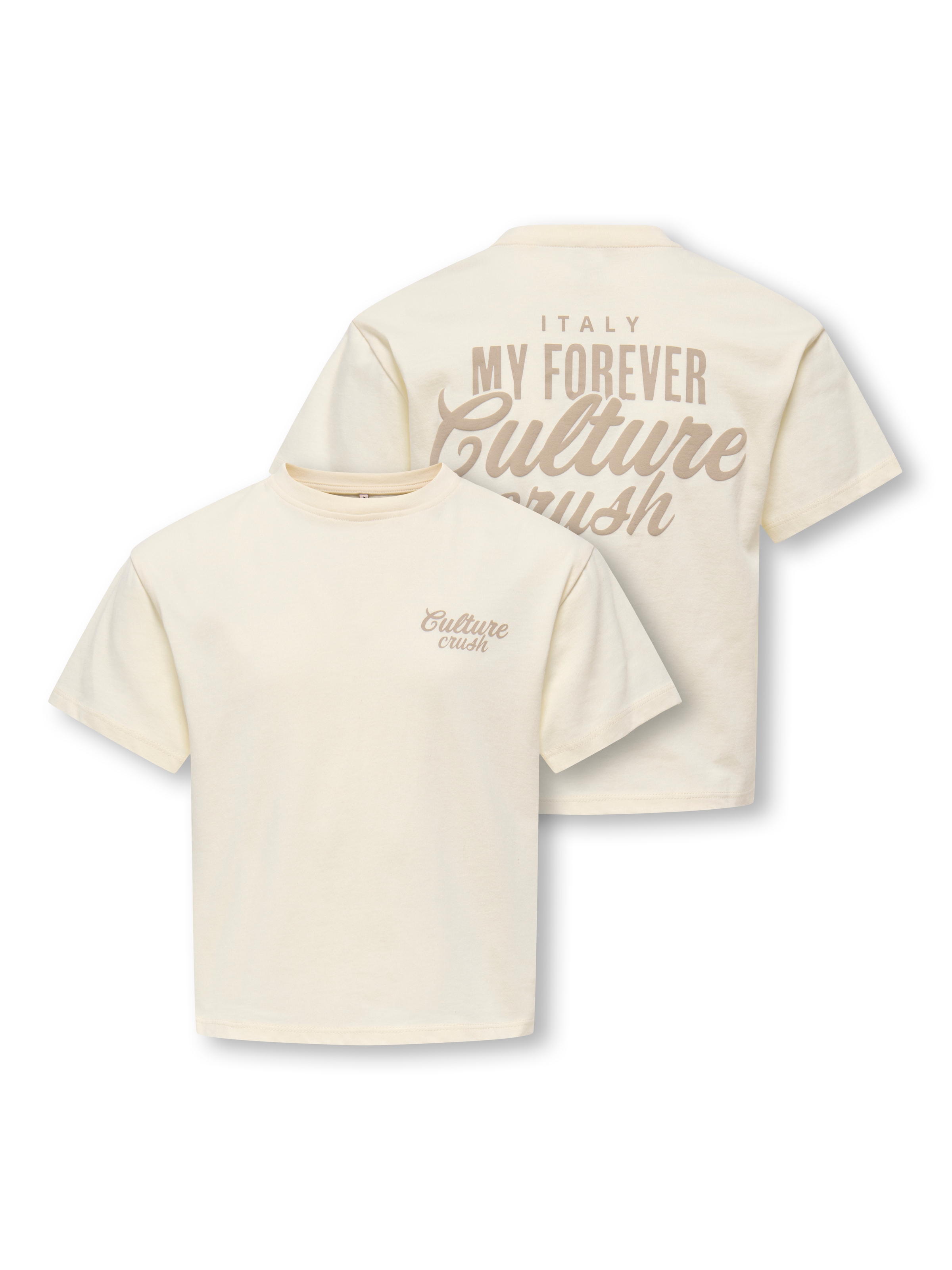 KIDS ONLY T-Shirt »KOGVILLA LIFE S/S BOXY PRINTED TOP JRS« in dezenter Boxy-Form