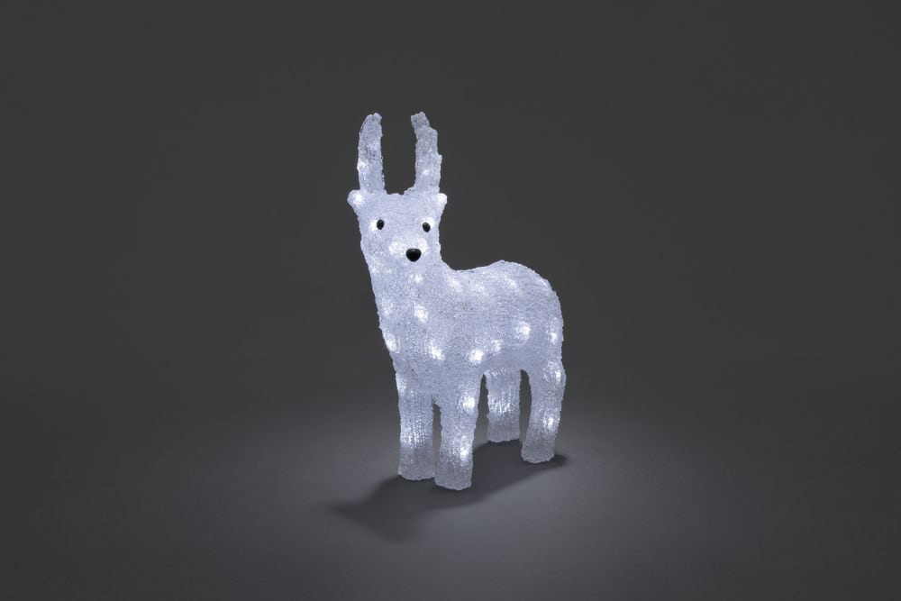 KONSTSMIDE LED Dekofigur »Acryl Rentier, Weihnachtsdeko aussen«, mit 6h  Timer, 32 kalt weiße Dioden auf Raten bestellen