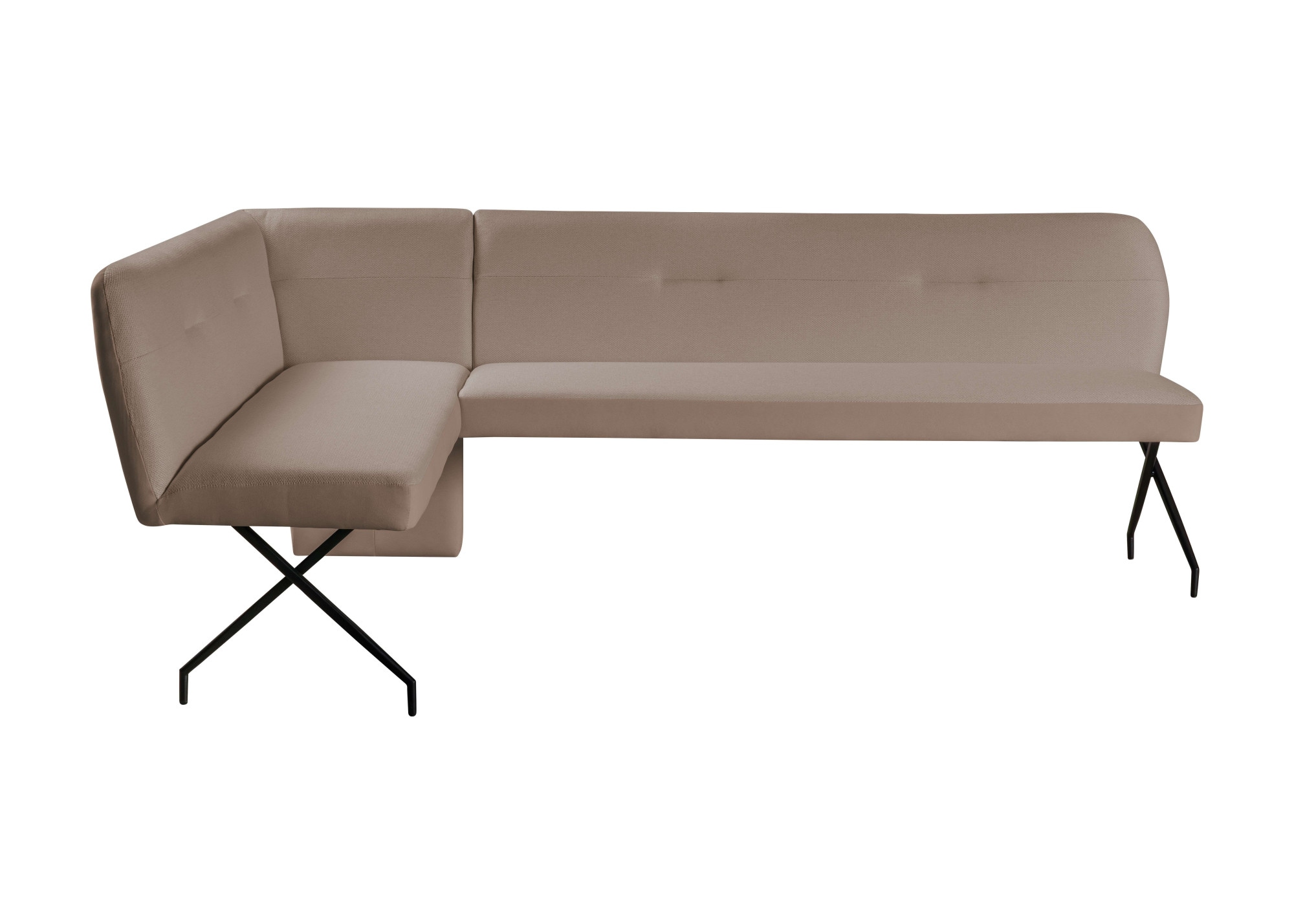 OTTO home Eckbankgruppe »Gabi Essecke, Sitzgruppe, Eckbankgruppe, Küchenbankgruppe« Set, 4tlg, 4 tlg. tlg. Stuhl: 360° drehbar (Rückst.), 2-Stoff-Design. Wellenfederung Eckbank