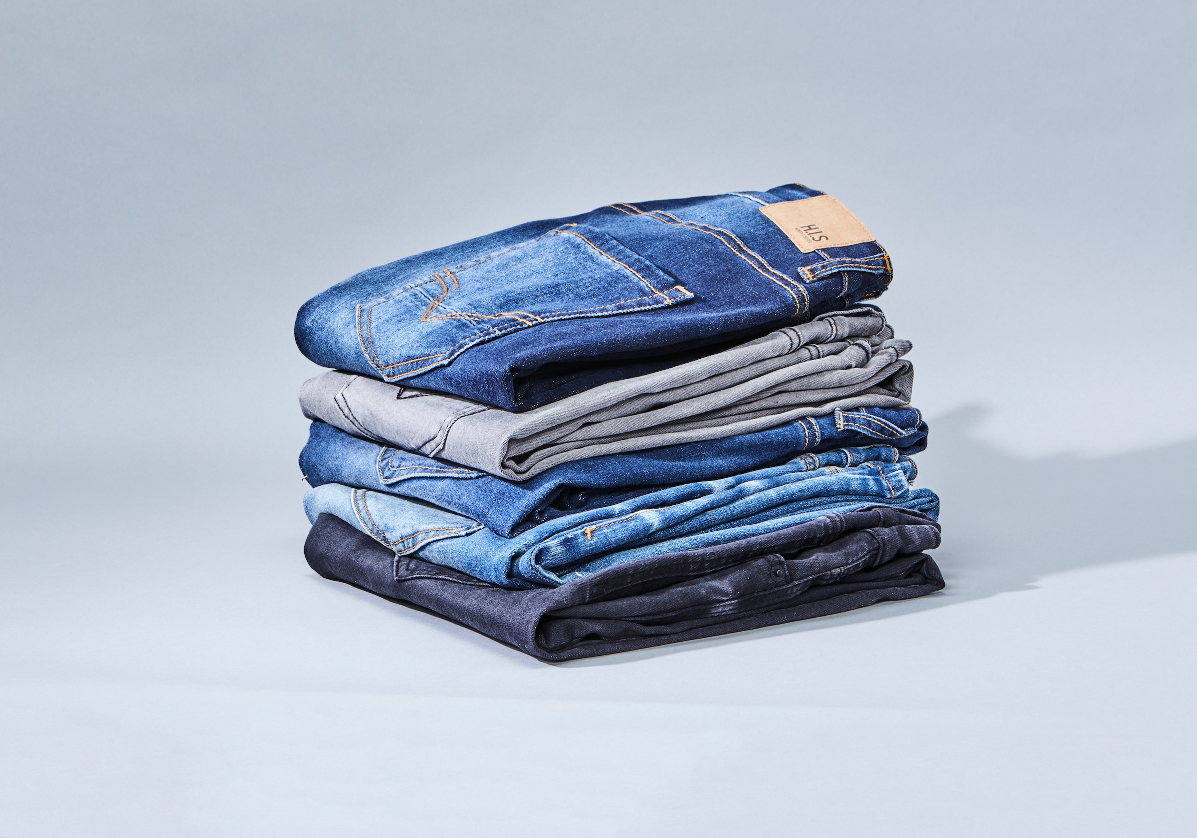 H.I.S Straight-Jeans »DIX«, gerade Beinform, niedrige Leibhöhe, Used-Waschung