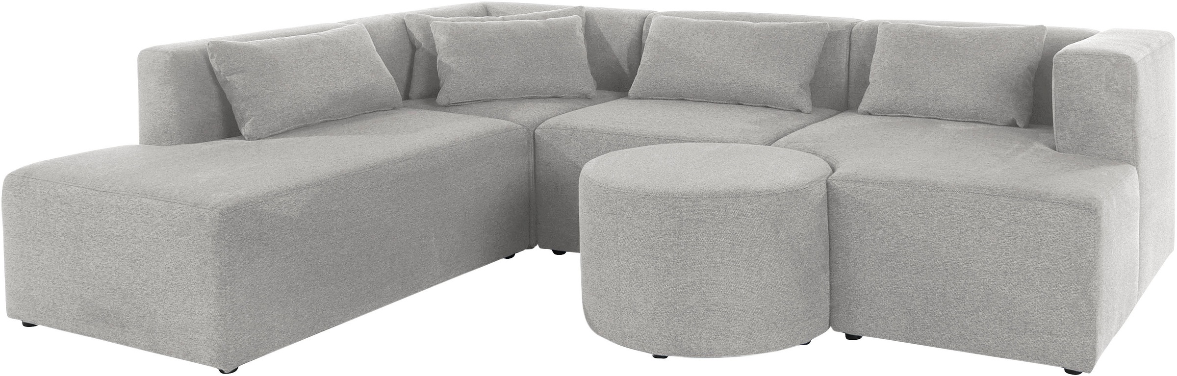 Leonique Ecksofa »Alexane L-Form«, zusammengesetzt aus Modulen, in vielen Bezugsqualitäten und Farben.