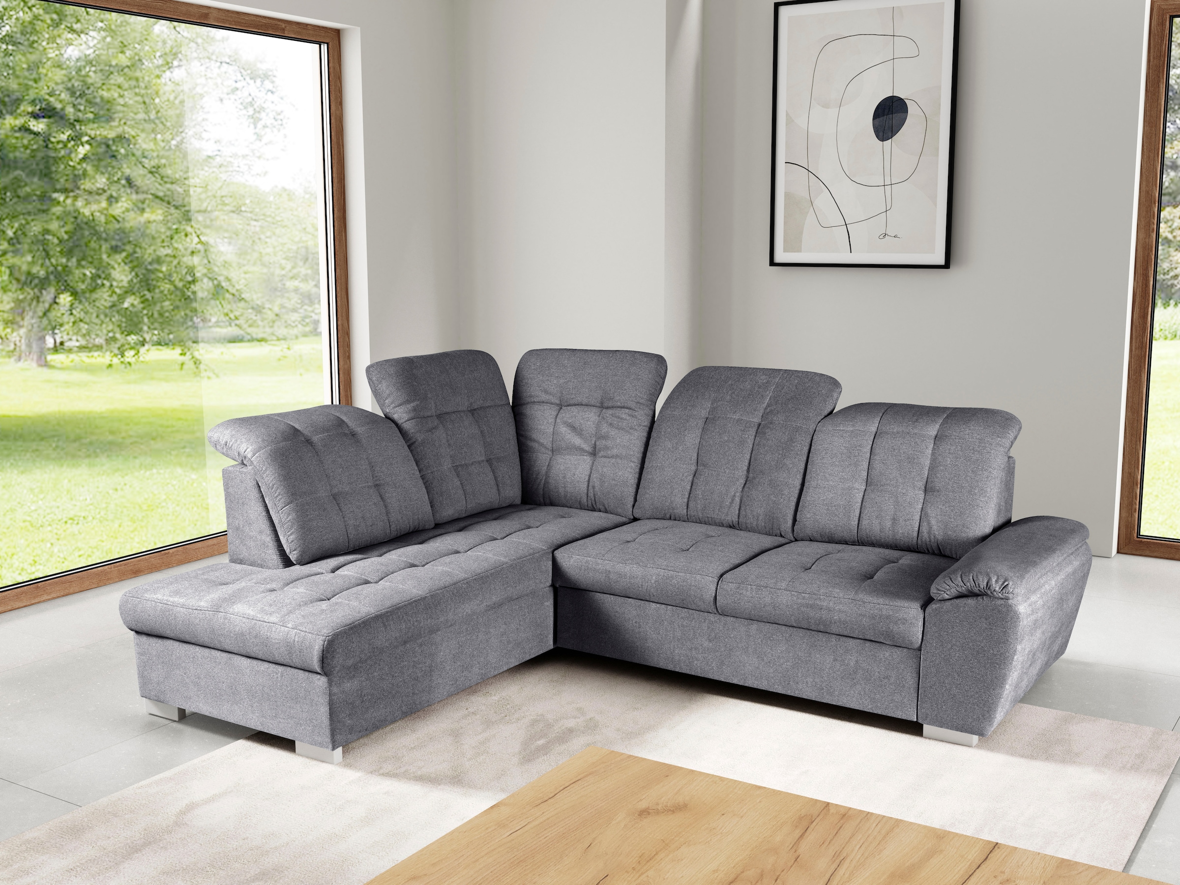 WERK2 Ecksofa »Brindisi, bequem und komfortabel, L-Form«, mit verstellbaren günstig online kaufen