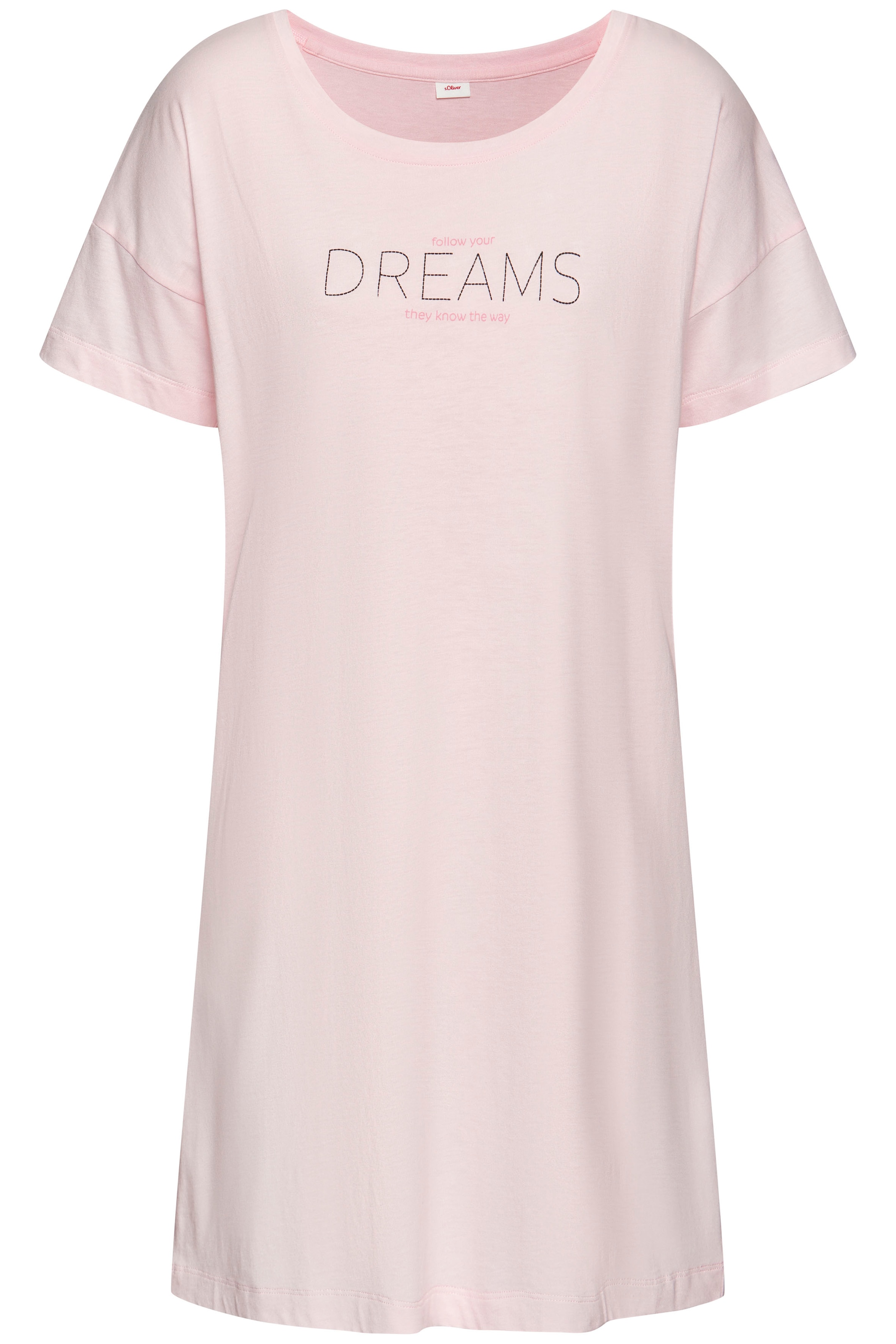 s.Oliver Sleepshirt, mit Frontdruck