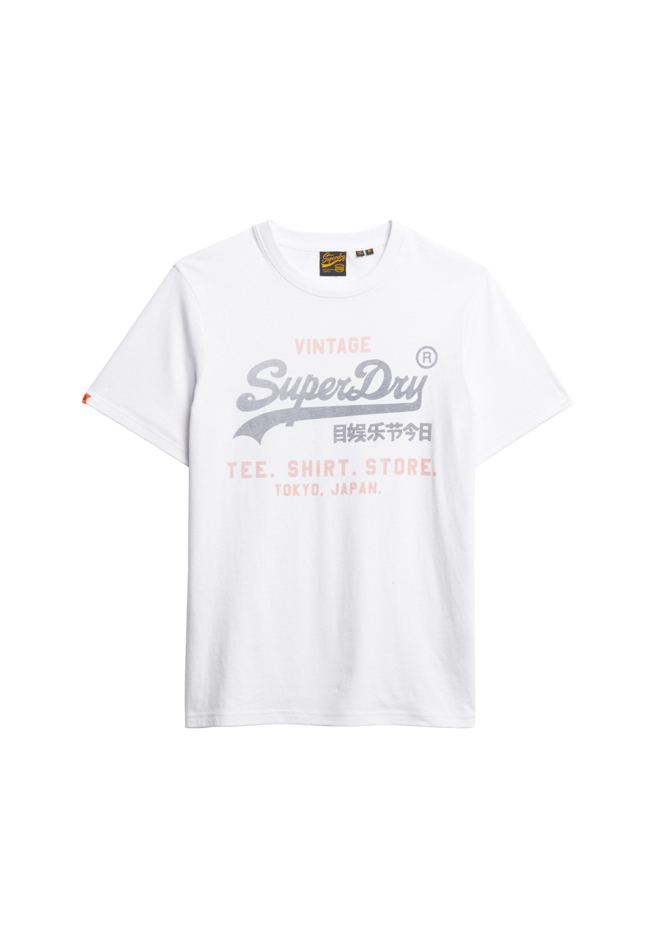 Superdry Rundhalsshirt »VL HERITAGE RELAXED TEE« Relaxed Fit, aus Baumwolle und Single Jersey, Kurzarm, pflegeleicht