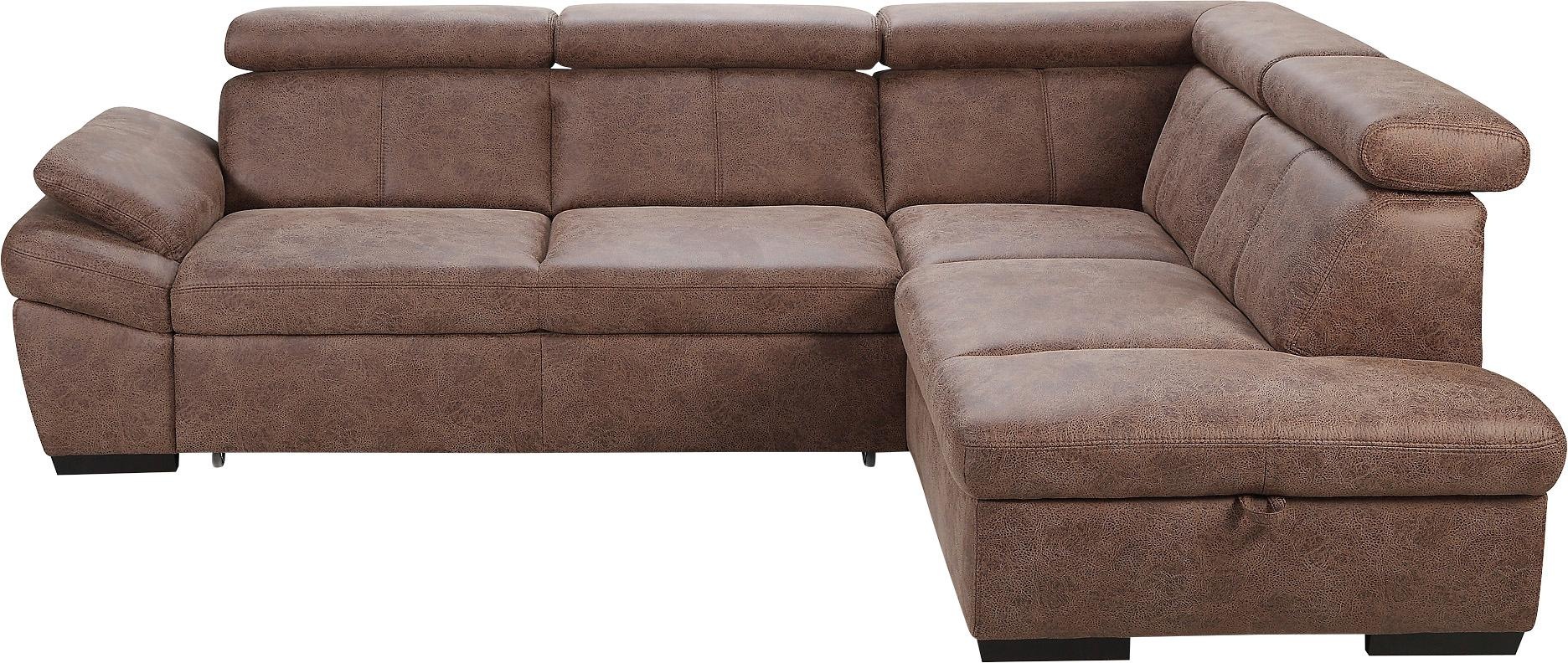 exxpo - sofa fashion Ecksofa »Salerno, Funktionssofa, hoher Sitzkomfort, Br günstig online kaufen