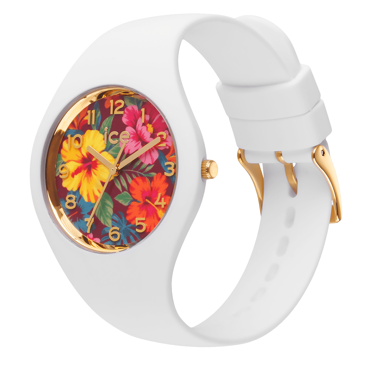 ice-watch Quarzuhr »ICE flower« Armbanduhr, Damenuhr, Silikonarmband, analog