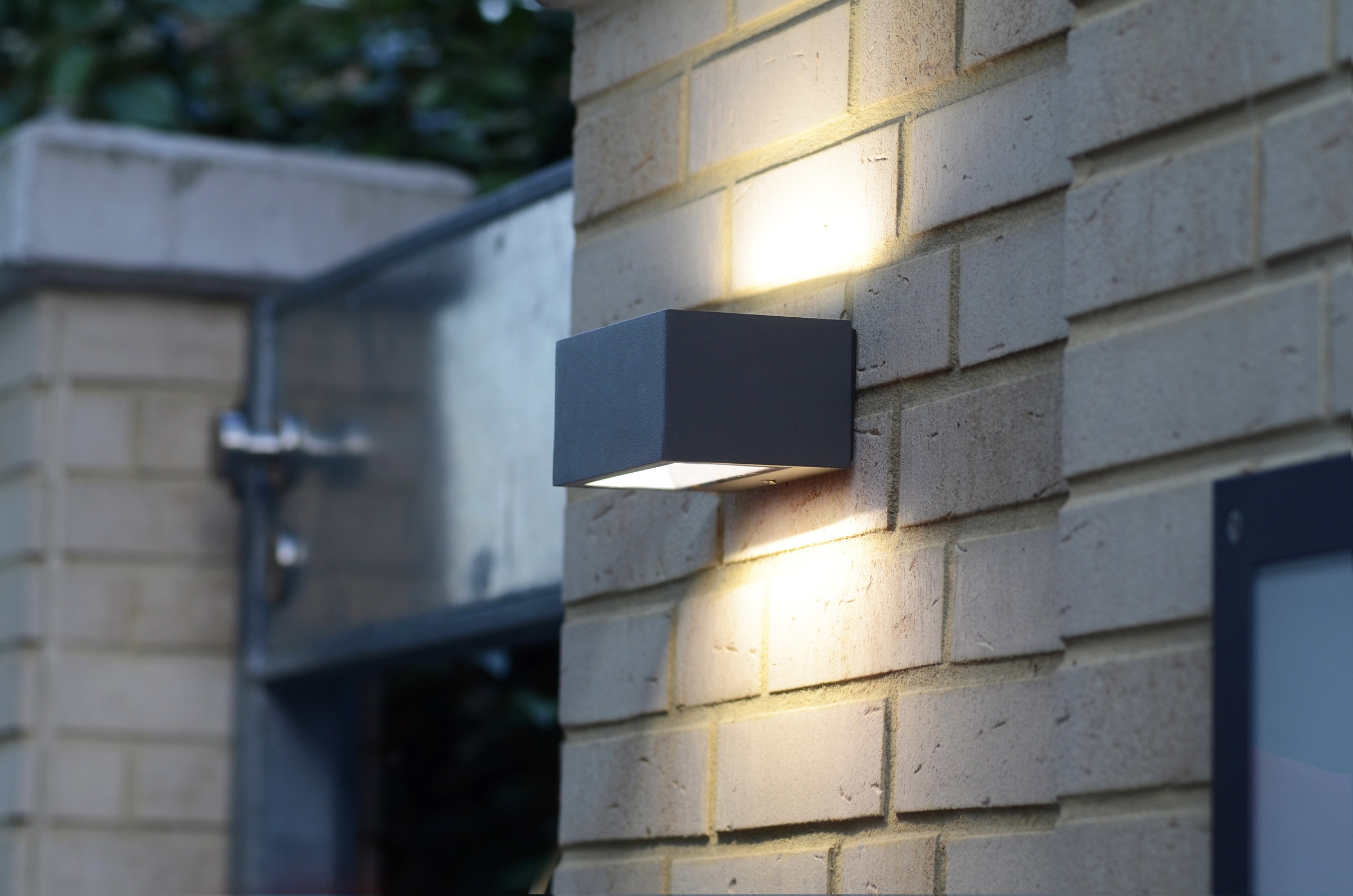 LUTEC LED Außen-Wandleuchte »LED-Aussenwandleuchte GEMINI«, 2 flammig, Leuchtmittel LED-Board | LED fest integriert, Up- & Downlight