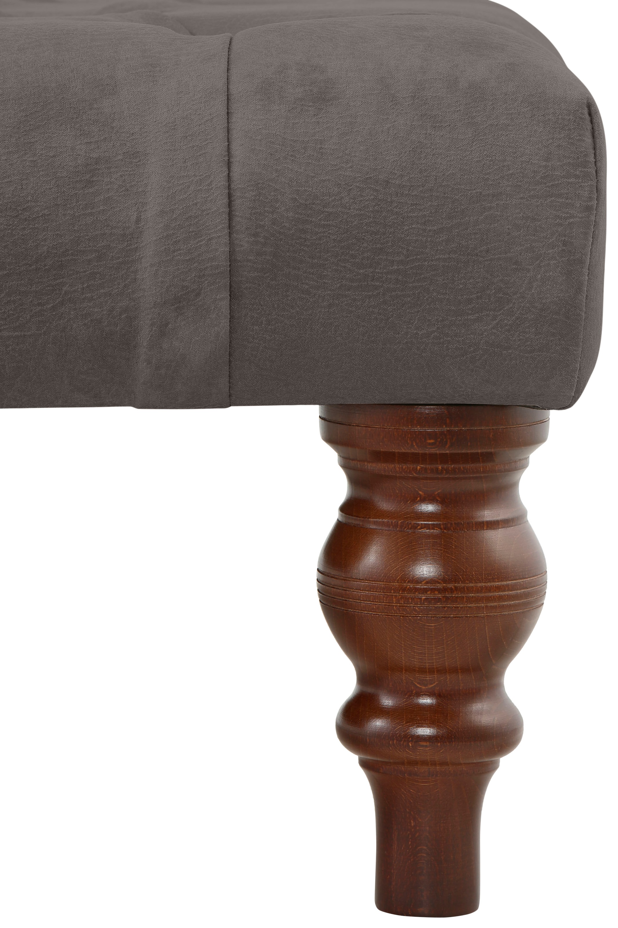 Home affaire Polsterhocker »Chesterfield«, mit Knopfheftung, auch in Leder