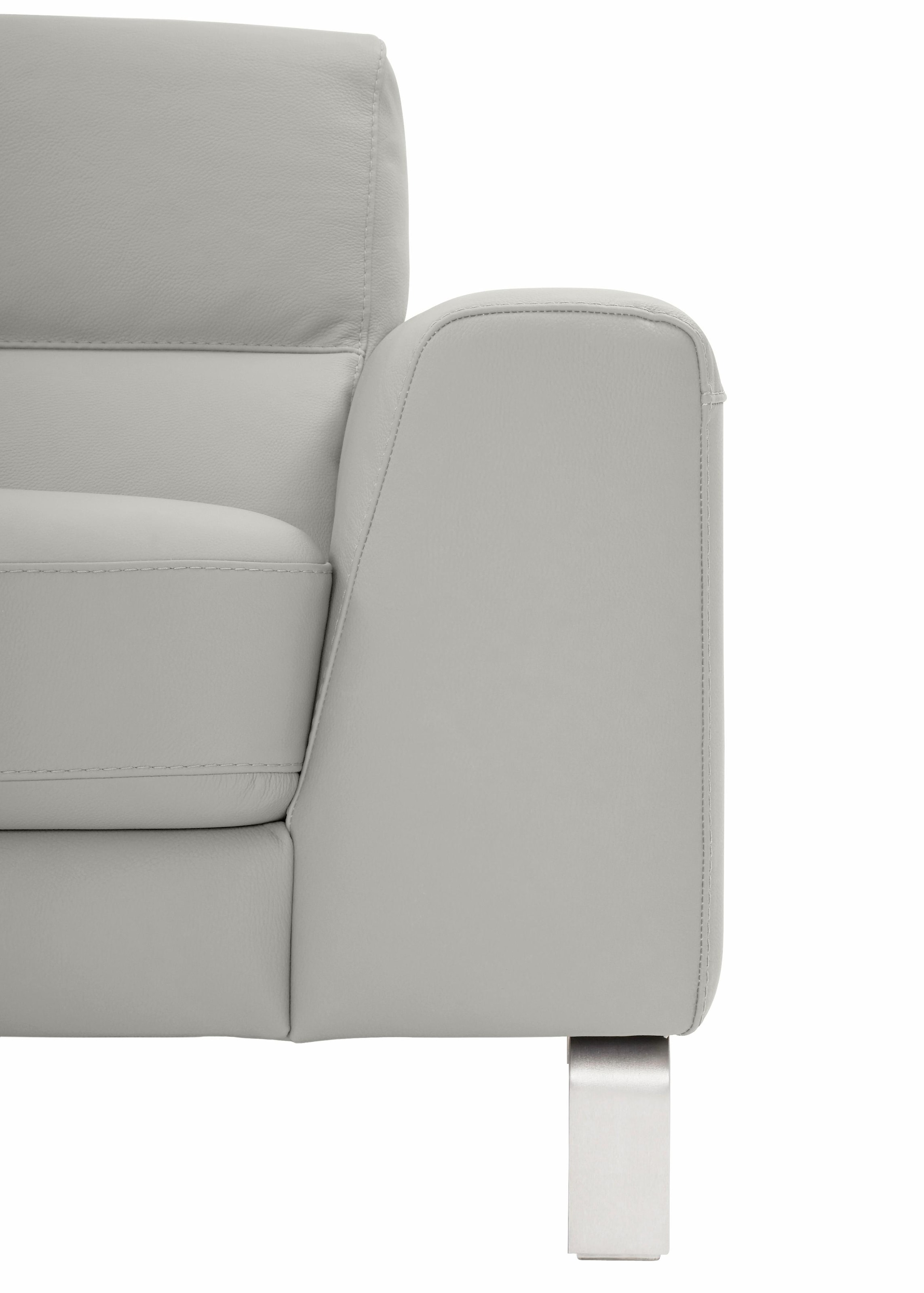 CALIA ITALIA 3-Sitzer »Simon, toller Sitzkomfort, italienisches Designsofa« in zwei Lederqualitäten