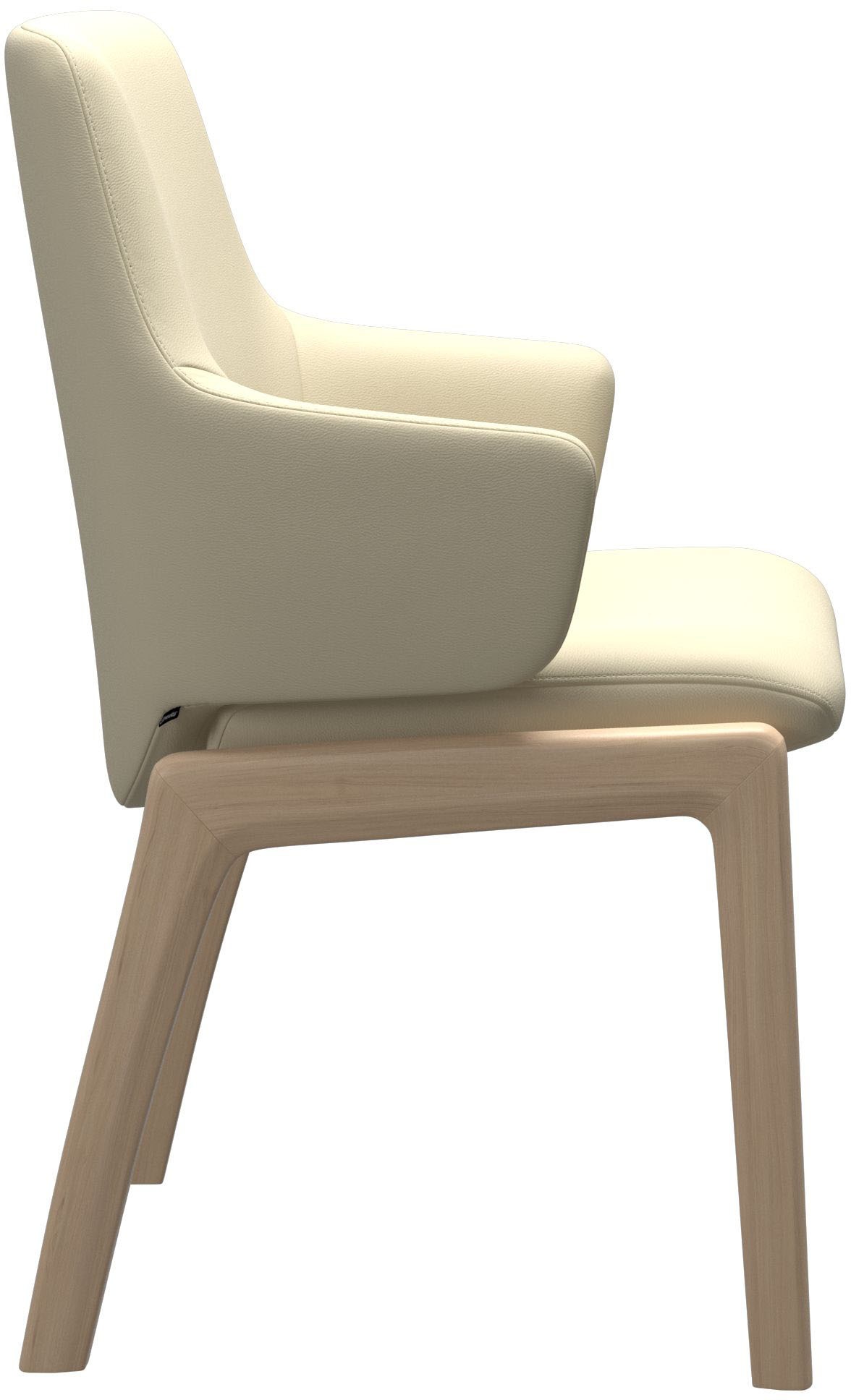 Stressless® Polsterstuhl »Laurel«, Leder PALOMA, Low Back mit Armlehne, Größe L, abgerundete Beine in Eiche gekalkt