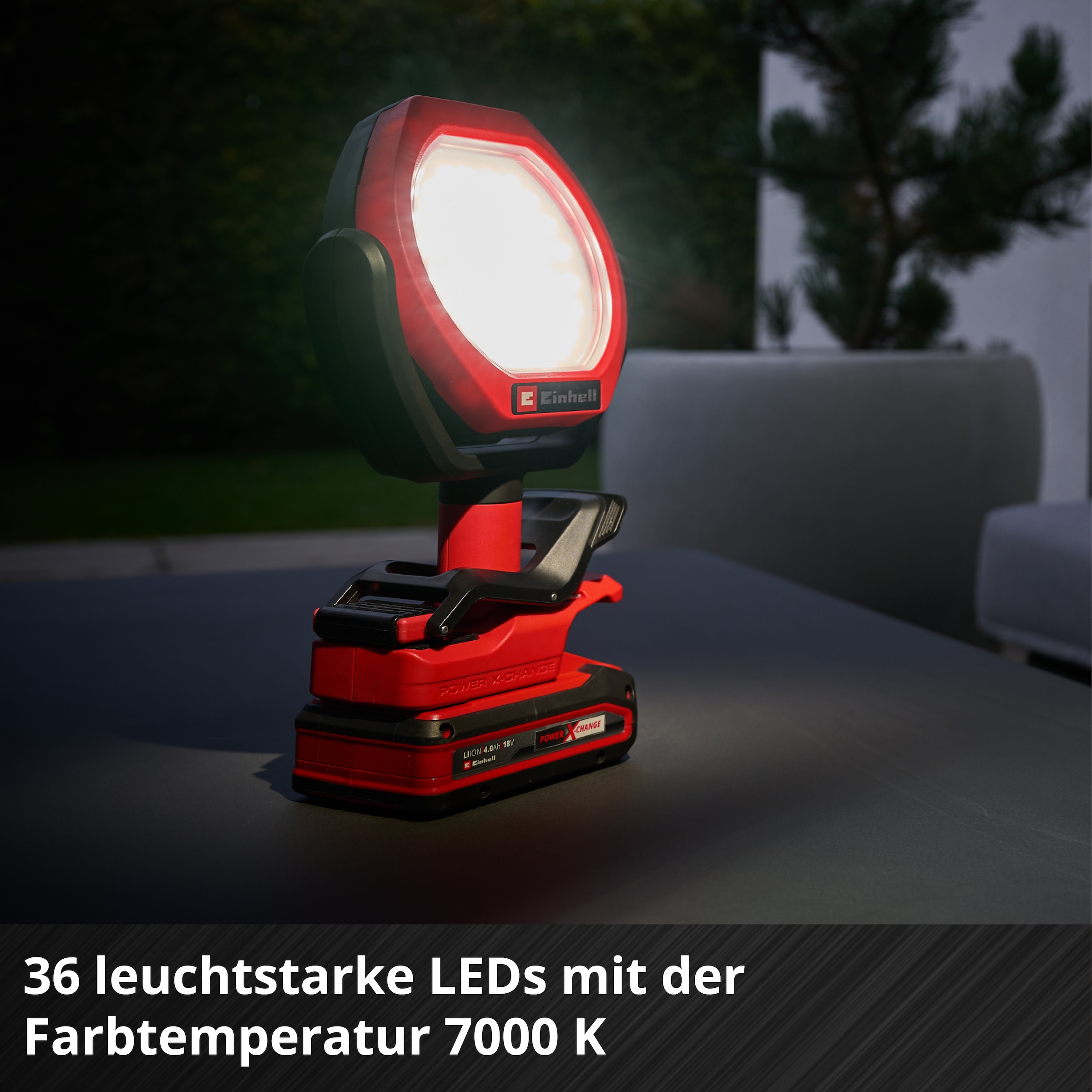 Einhell Arbeitslicht »Akku-Outdoor-Lampe »GC-OL 18/1500 Li-Solo««, ohne Akku, ohne Ladegerät