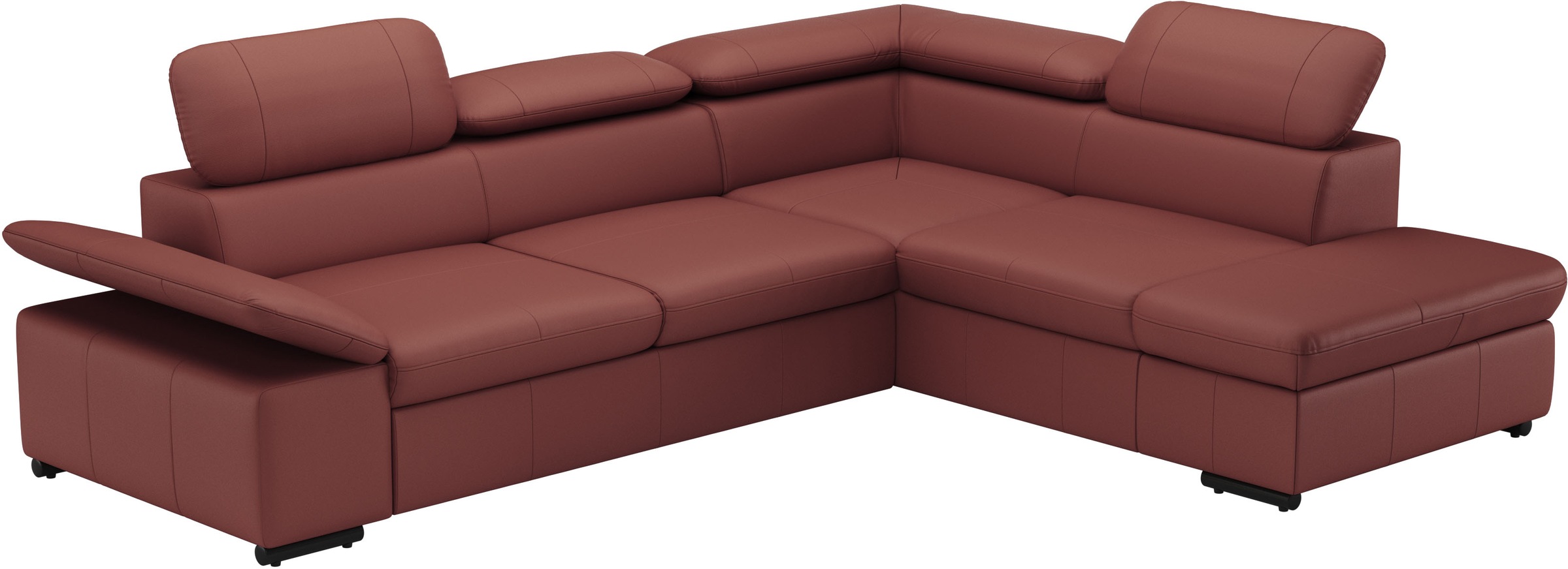 sit&more Ecksofa »Alcudia L-Form«, mit Armteilverstellung, optional Kopfteilverstellung und Bettfunktion