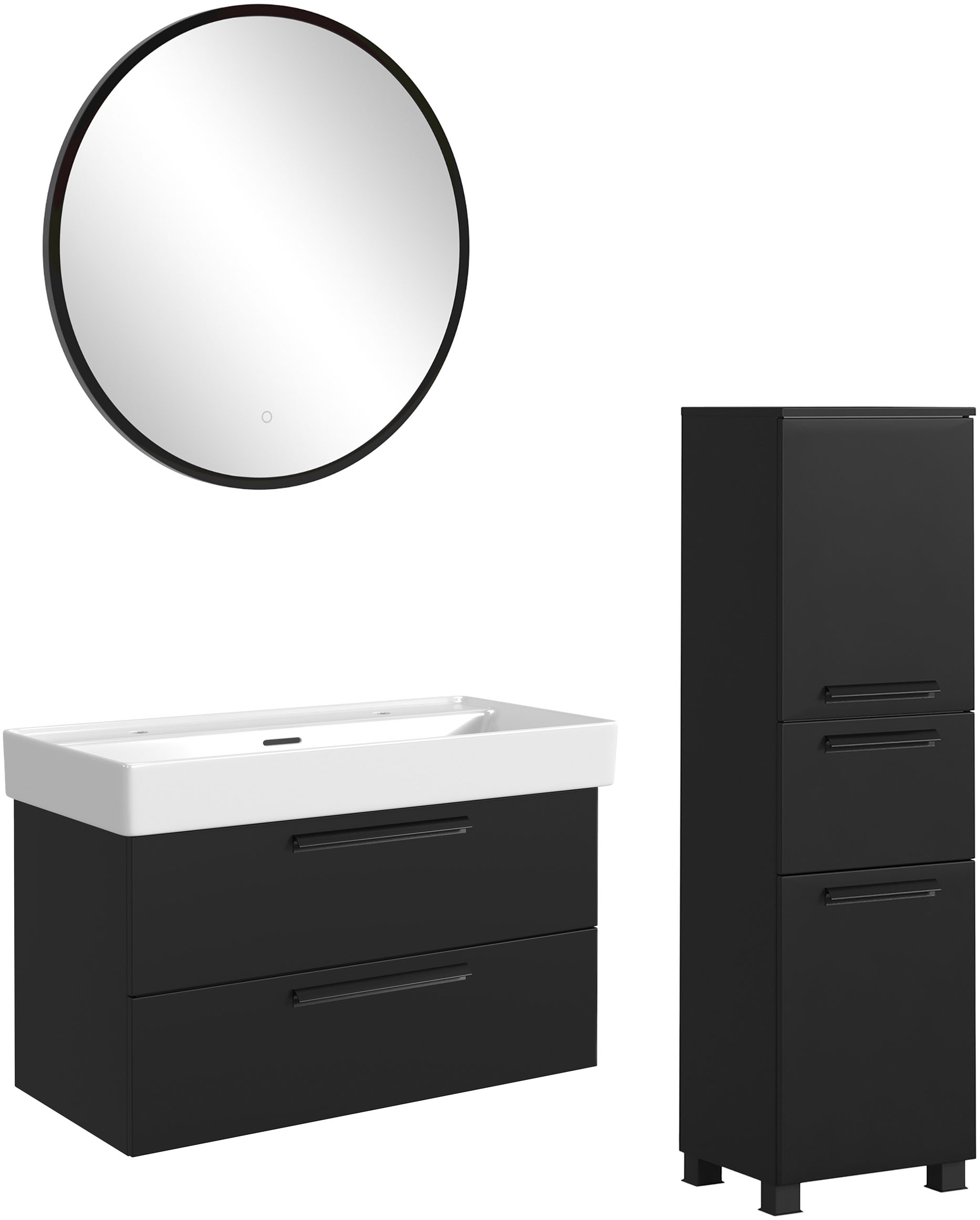 welltime Badmöbel-Set »SALVADA, 3tlg-Set, gedämpfte Scharniere, Softclose, günstig online kaufen