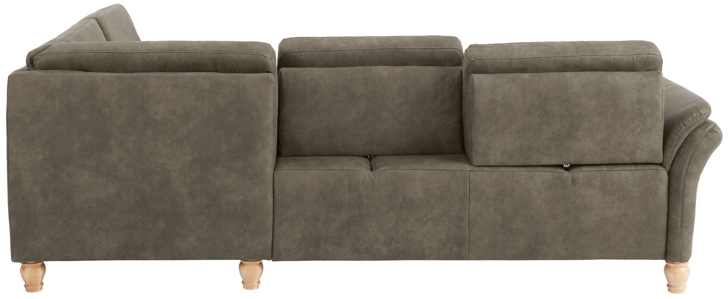 Home affaire Ecksofa »Palace L-Form«, incl. Sitztiefenverstellung, wahlweise mit Bettfunktion und Stauraum