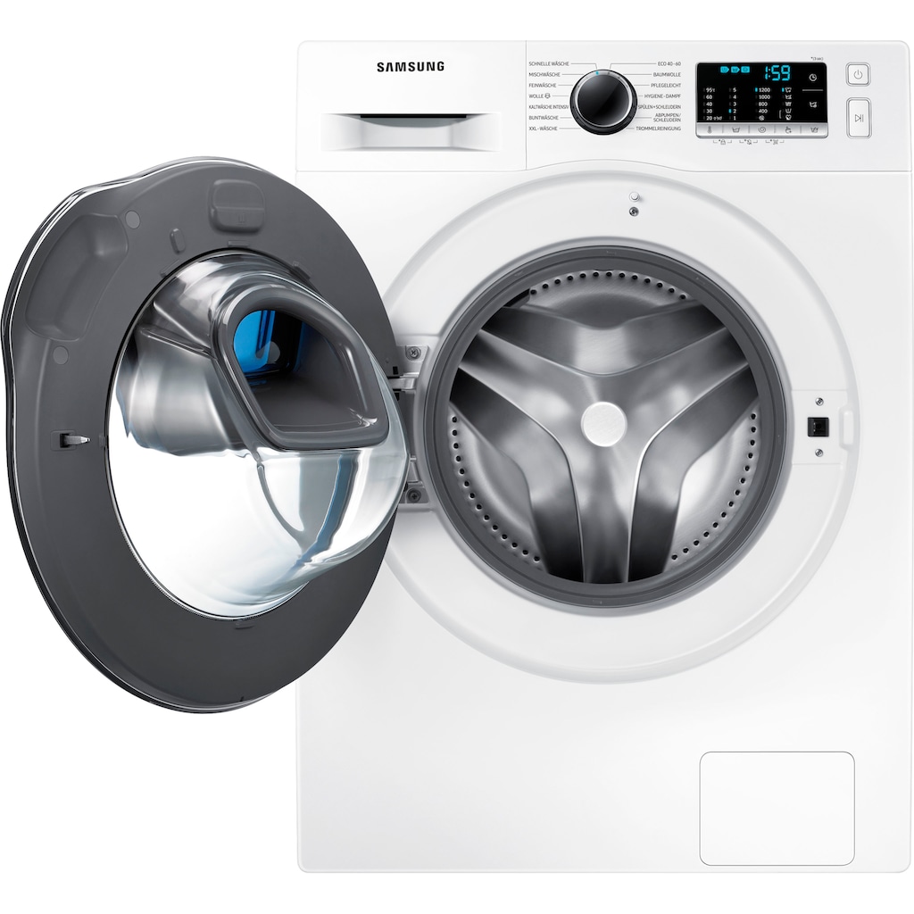 Samsung Waschmaschine »WW8NK52K0VW«, WW5500T SLIM, WW8NK52K0VW, 8 kg, 1200 U/min, Slim - Gesamttiefe 54,2 cm