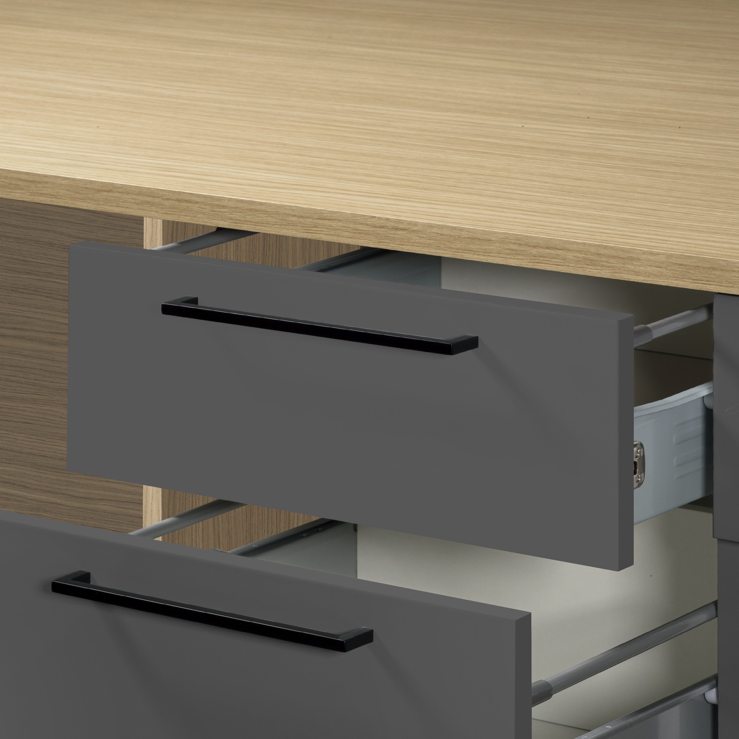 KOCHSTATION Kücheninsel »KS-Luna« Breite 200 cm, wahlweise mit Hanseatic-E-Geräten