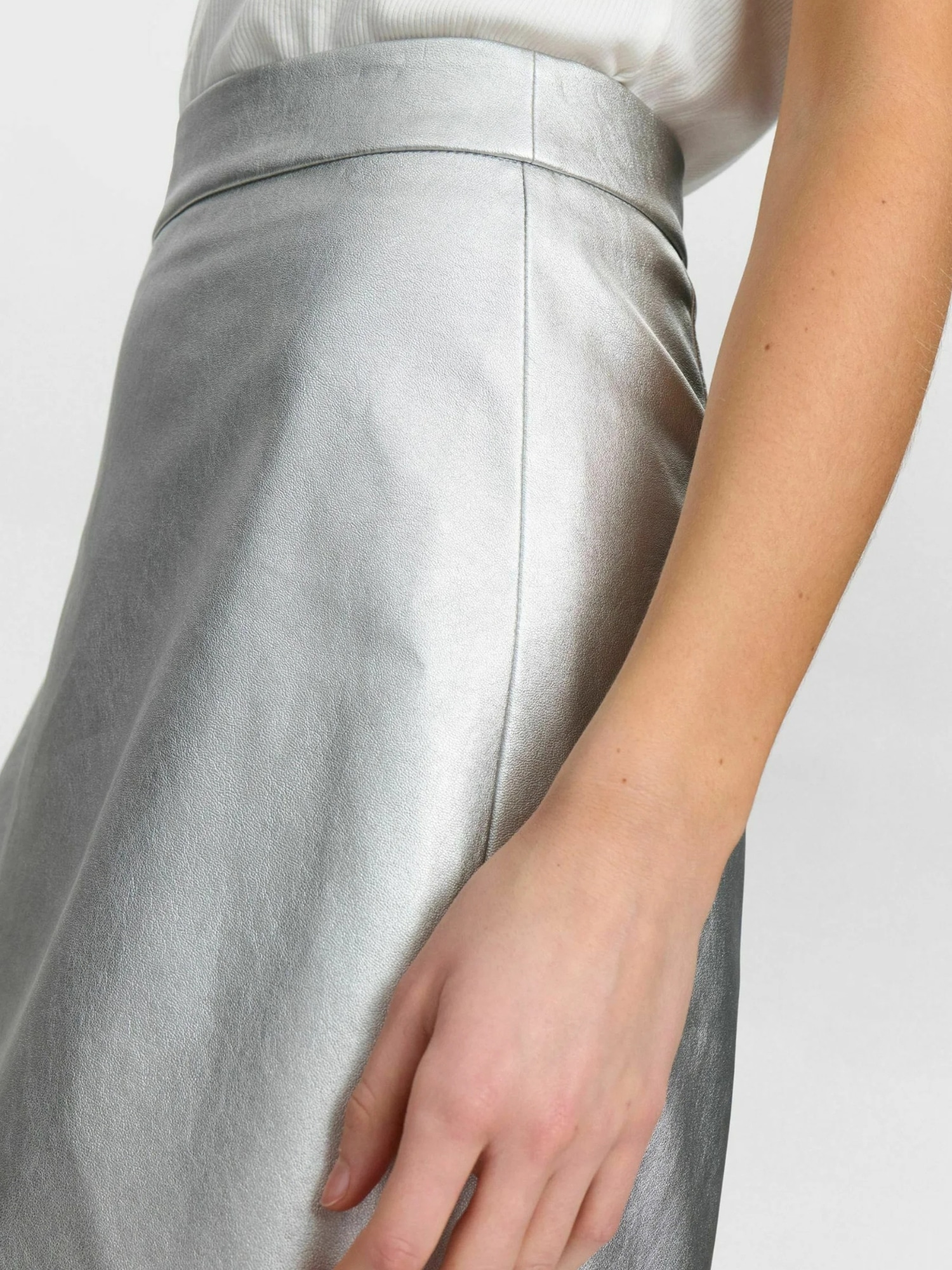 nümph Midirock »Nümph Metallic skirt NUELLANORA«