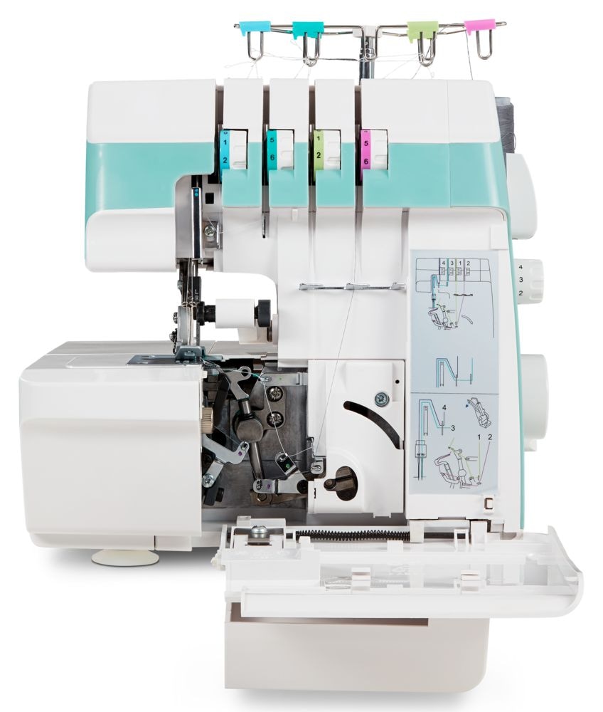 Medion® Overlock-Nähmaschine »MD 19169, Teleskopfadenführung, Zubehör- Fach günstig online kaufen