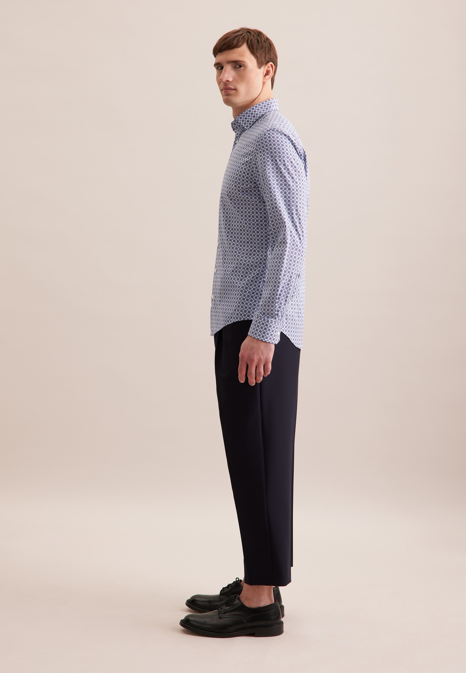 seidensticker Businesshemd »Slim« Slim 1/1 Kentkragen Druck