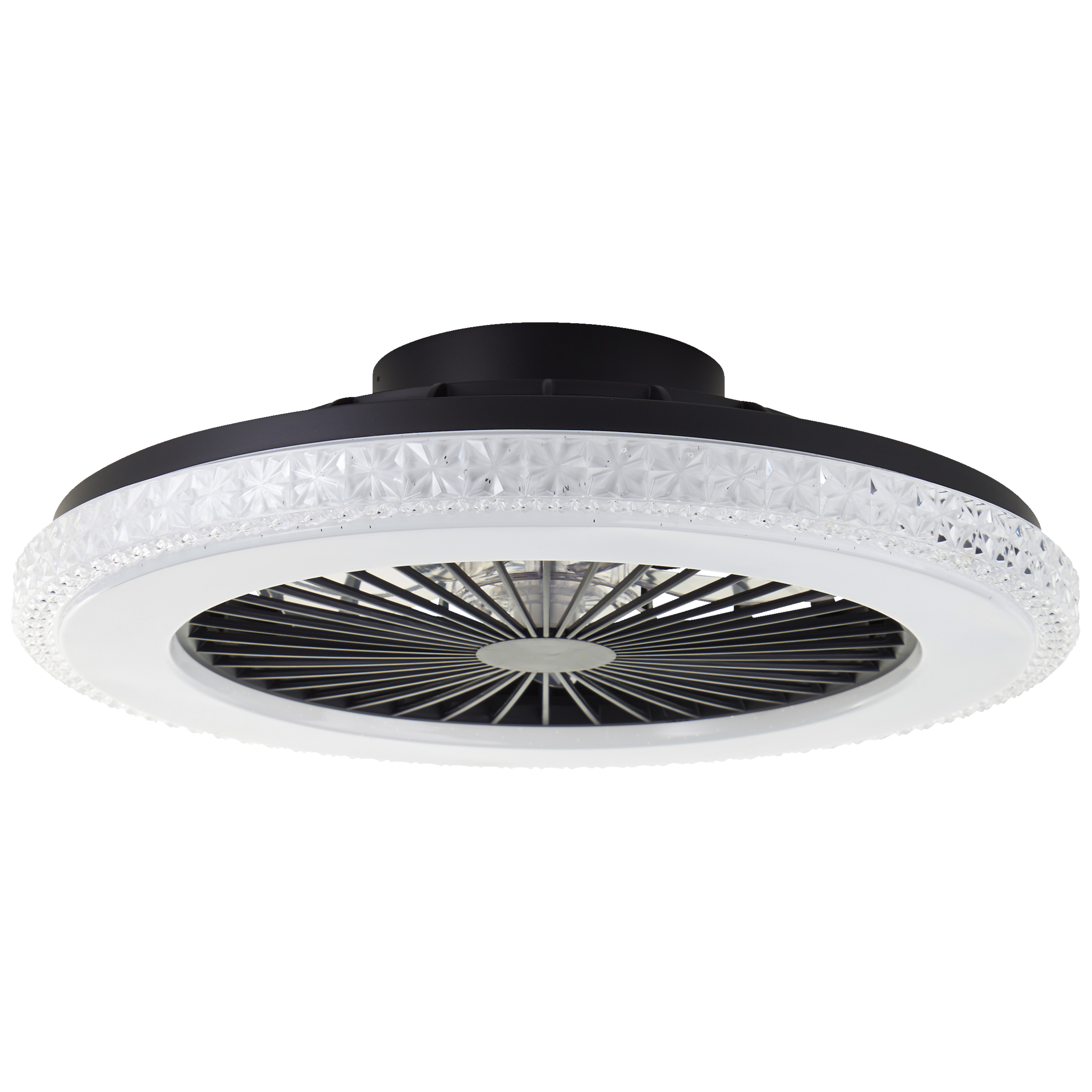 Brilliant LED Deckenleuchte »Badria«, mit Ventilator, 49 cm, digitales RGB, günstig online kaufen